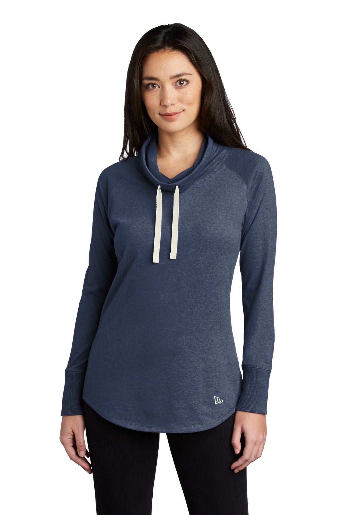 New Era Women's Sueded Cotton Blend Cowl Tee. LNEA123 Corporate Apparel Sweatshirts & Fleece