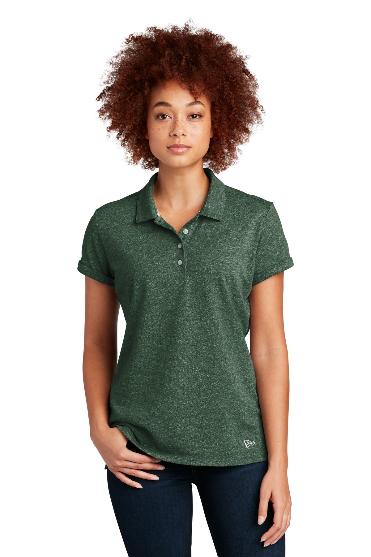 New Era Women's Slub Twist Polo. LNEA301 Corporate Apparel Shirts & Tops