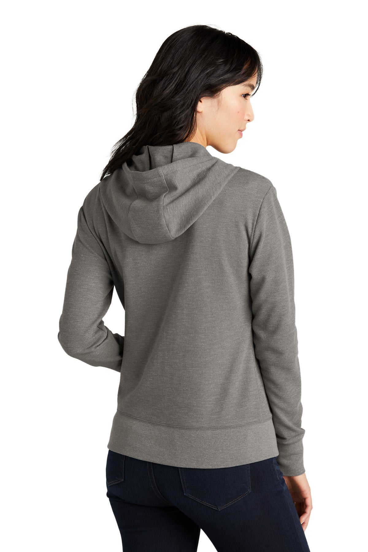 New Era Women's Thermal Full-Zip Hoodie. LNEA141 Corporate Apparel Sweatshirts & Fleece