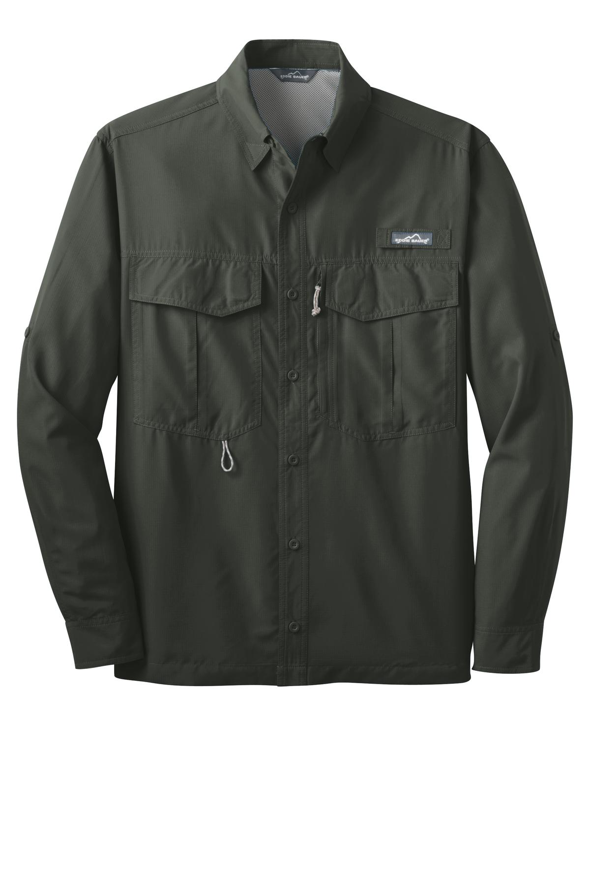 Eddie Bauer Men's Long Sleeve Performance Fishing Shirt. EB600 Corporate Apparel Shirts & Tops