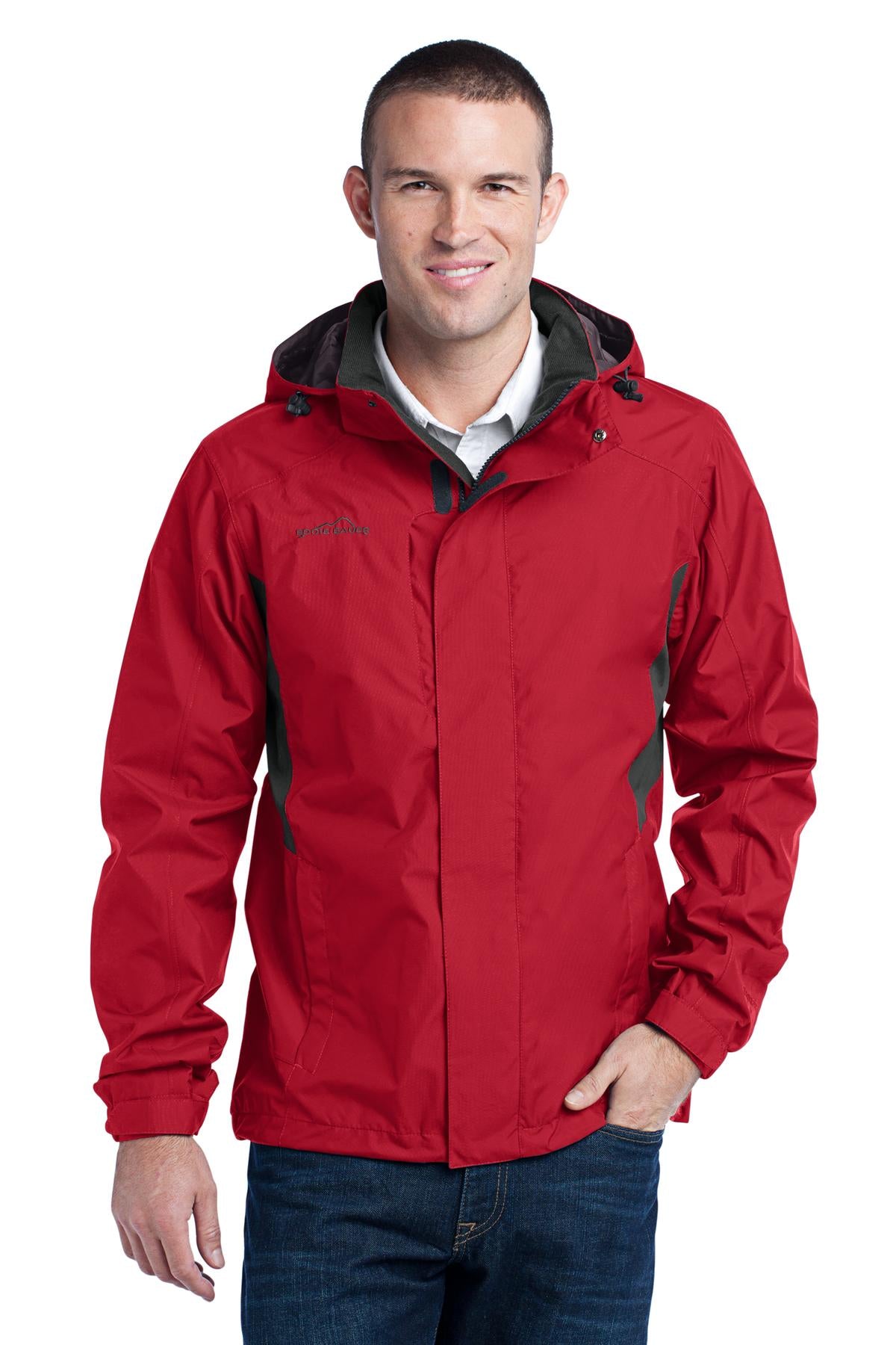 Eddie Bauer Men's Rain Jacket. EB550 Corporate Apparel Jackets & Vests