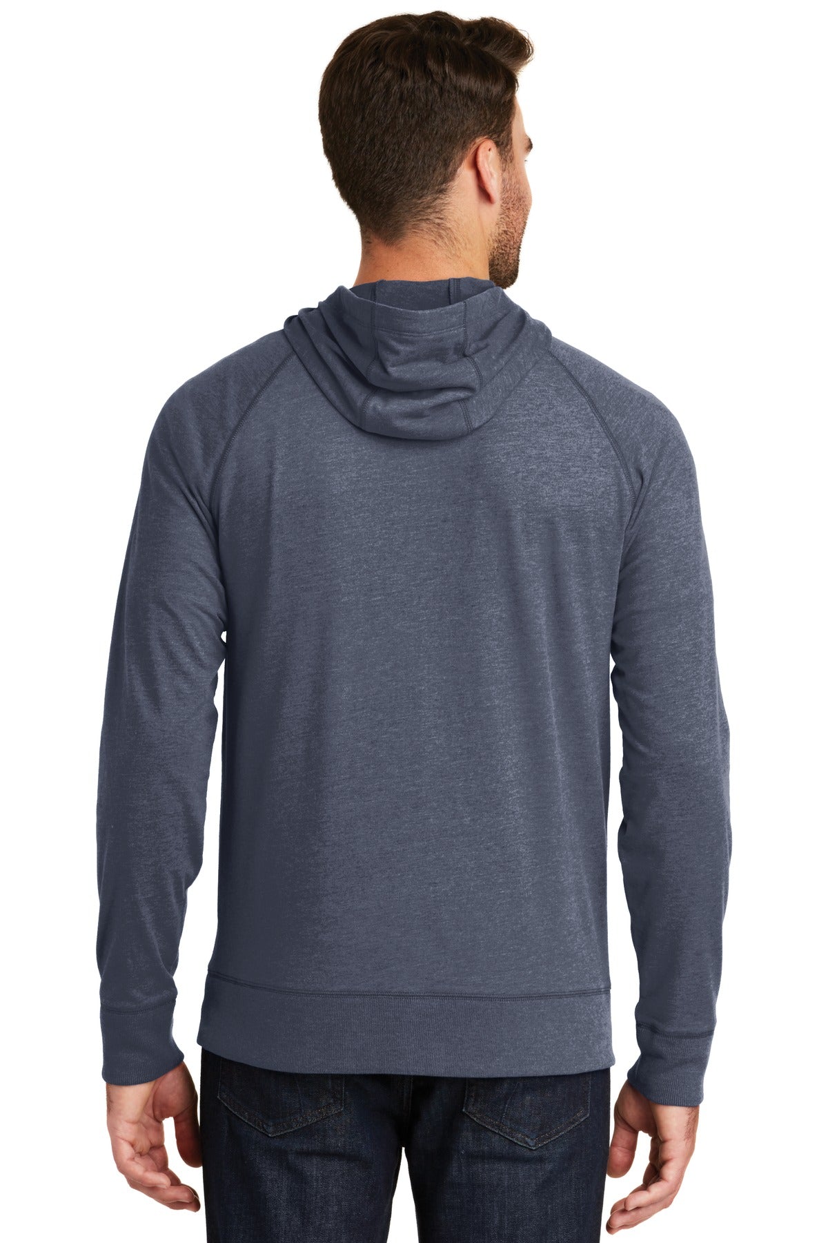 New Era Men's Sueded Cotton Blend Full-Zip Hoodie. NEA122 Corporate Apparel Sweatshirts & Fleece