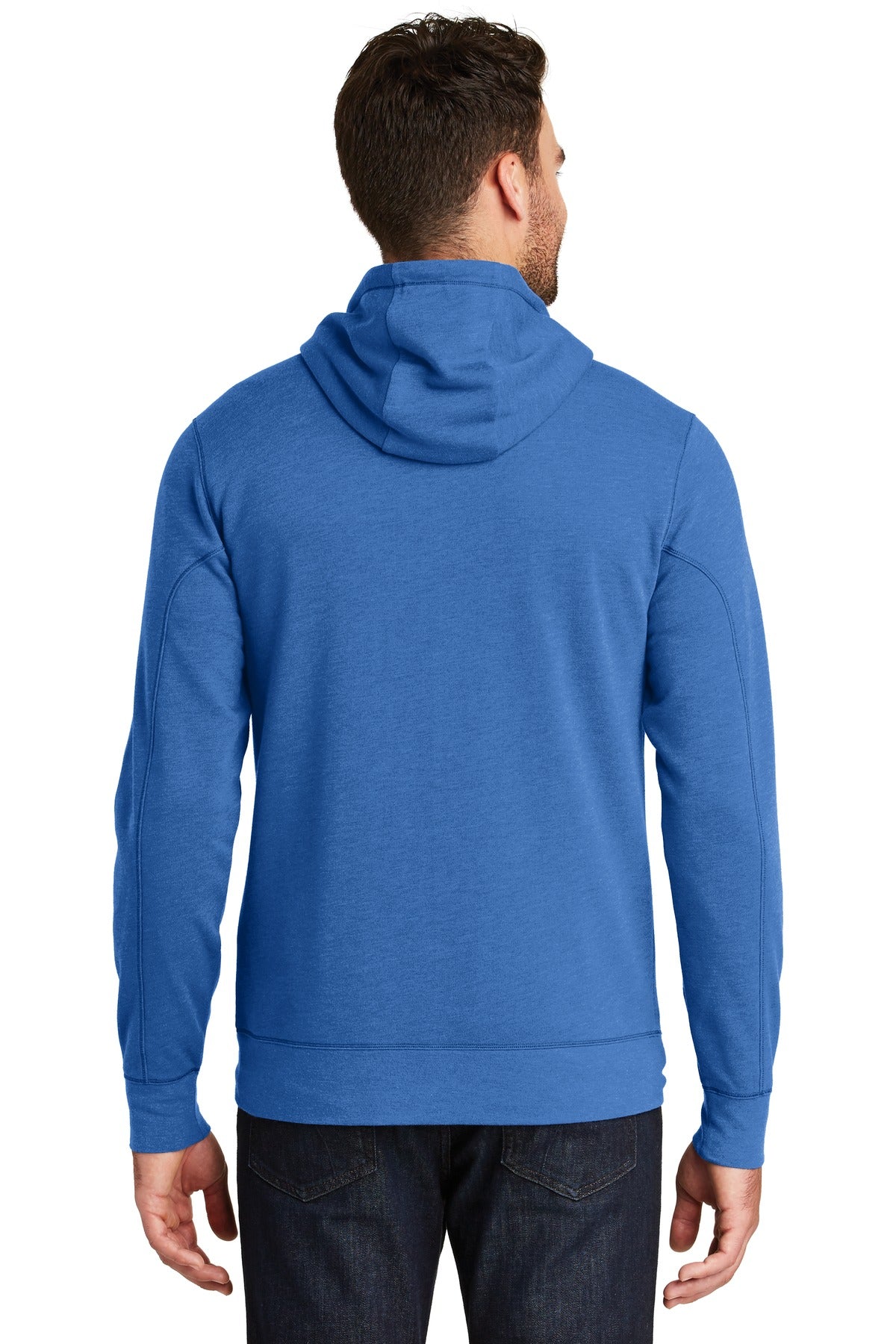 New Era Men's Tri-Blend Fleece Full-Zip Hoodie. NEA511 Corporate Apparel Sweatshirts & Fleece