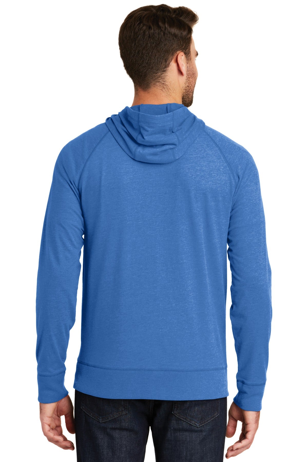 New Era Men's Sueded Cotton Blend Full-Zip Hoodie. NEA122 Corporate Apparel Sweatshirts & Fleece