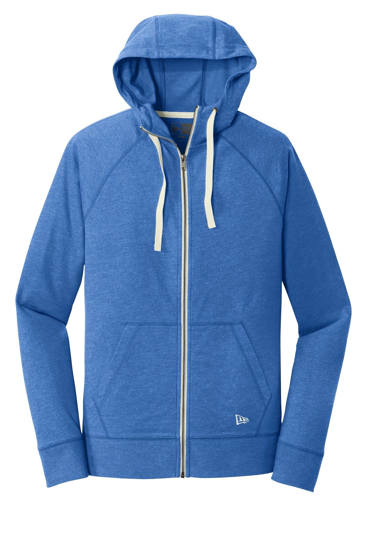 New Era Men's Sueded Cotton Blend Full-Zip Hoodie. NEA122 Corporate Apparel Sweatshirts & Fleece