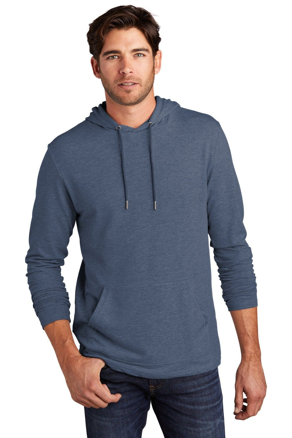 District Men's Featherweight French Terry Hoodie DT571 Mens Apparel Sweatshirts & Fleece