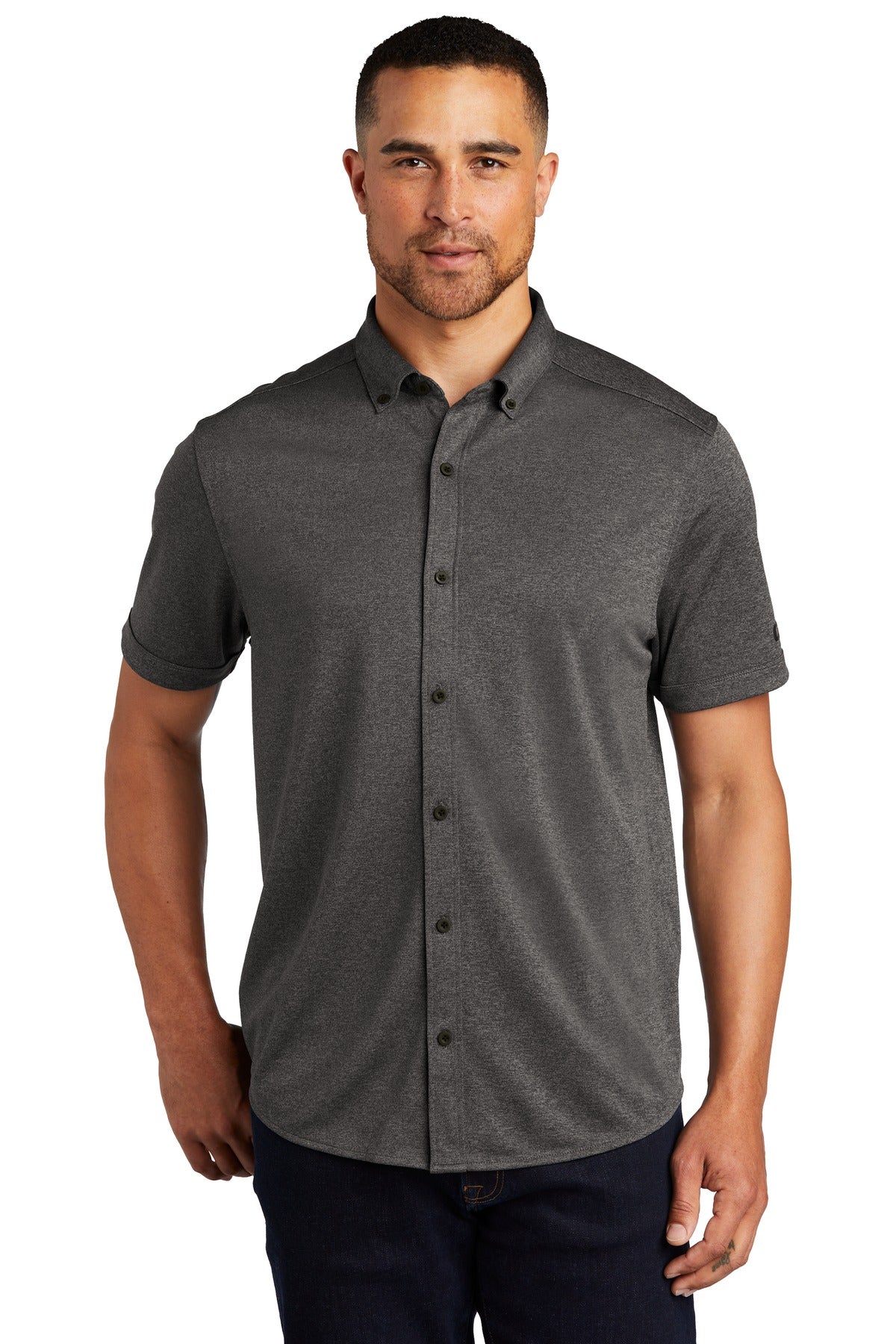 OGIO Men's Gravitate Full-Button Polo. OG141 Corporate Apparel Shirts & Tops