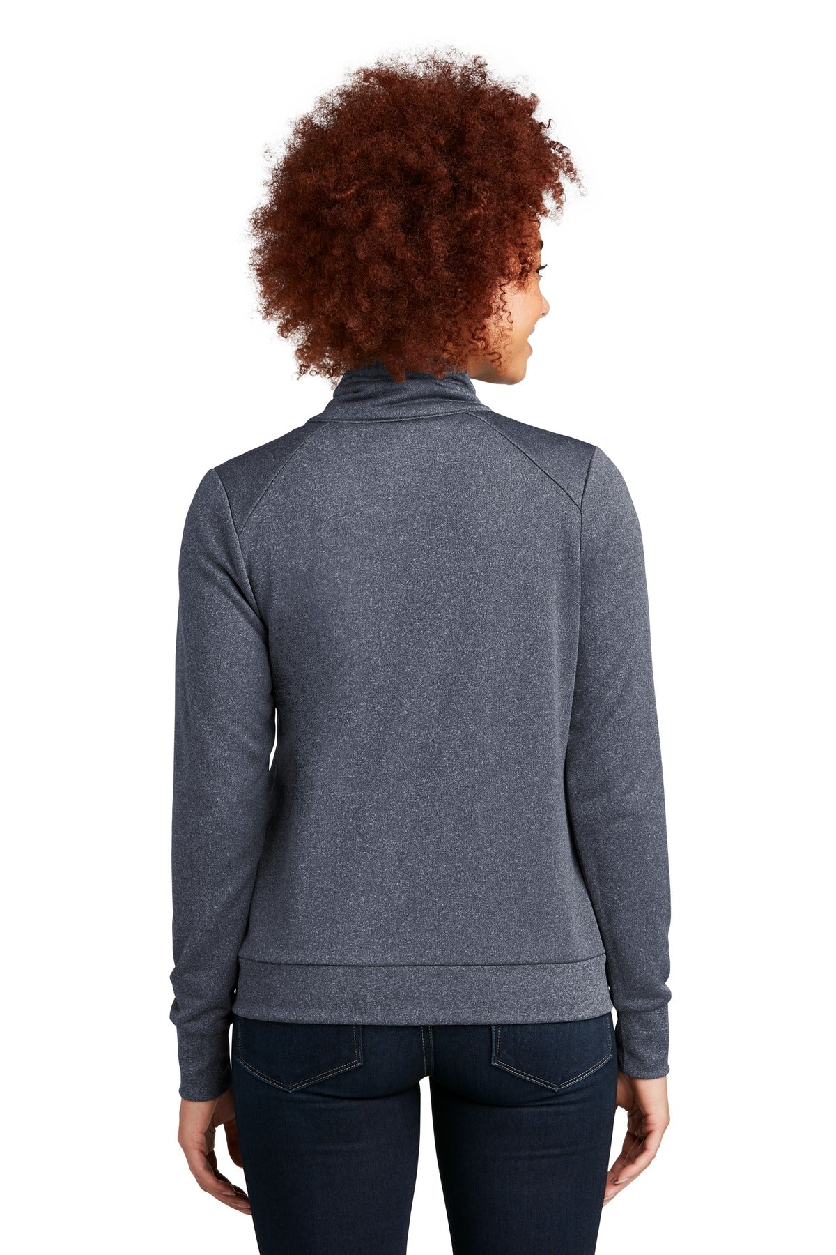 New Era Women's Performance Terry Full-Zip Cowl. LNEA530 Corporate Apparel Sweatshirts & Fleece