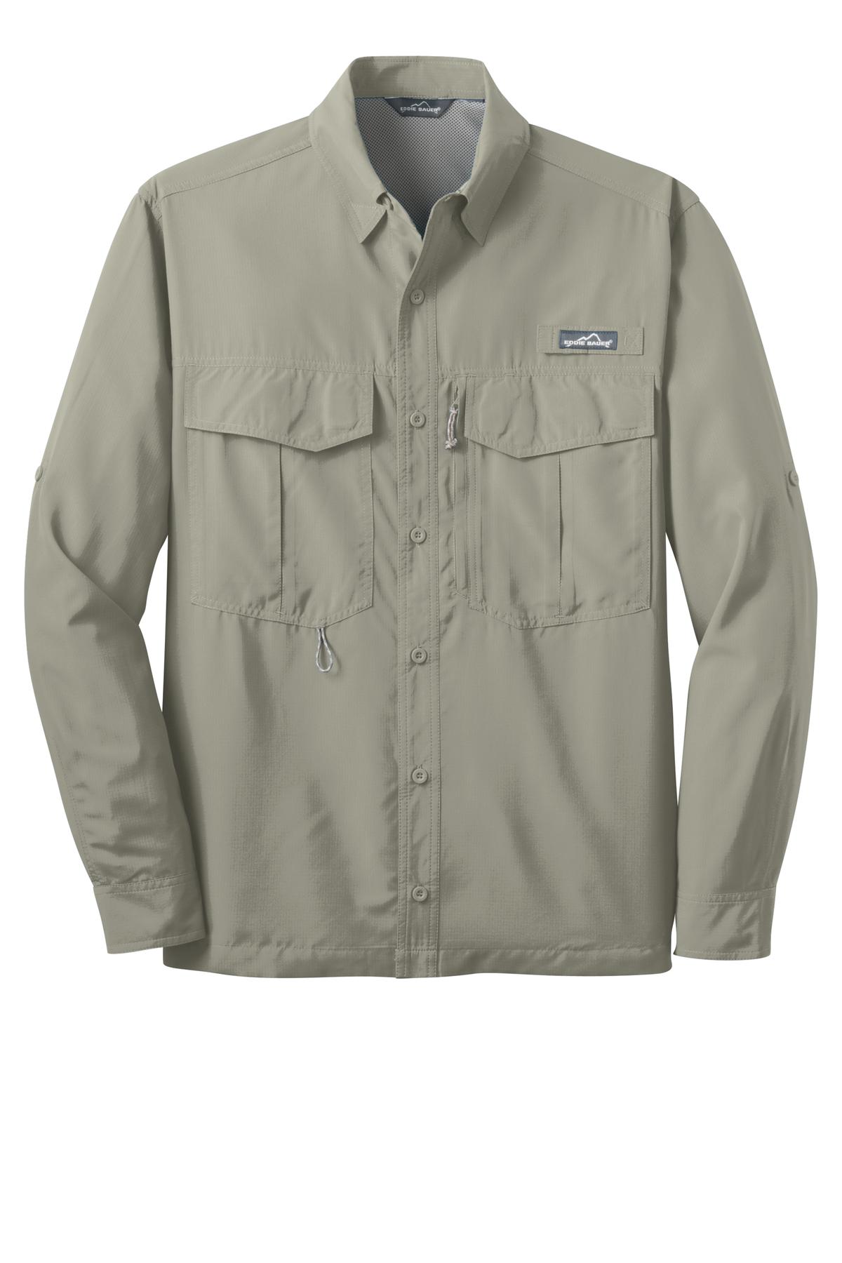 Eddie Bauer Men's Long Sleeve Performance Fishing Shirt. EB600 Corporate Apparel Shirts & Tops