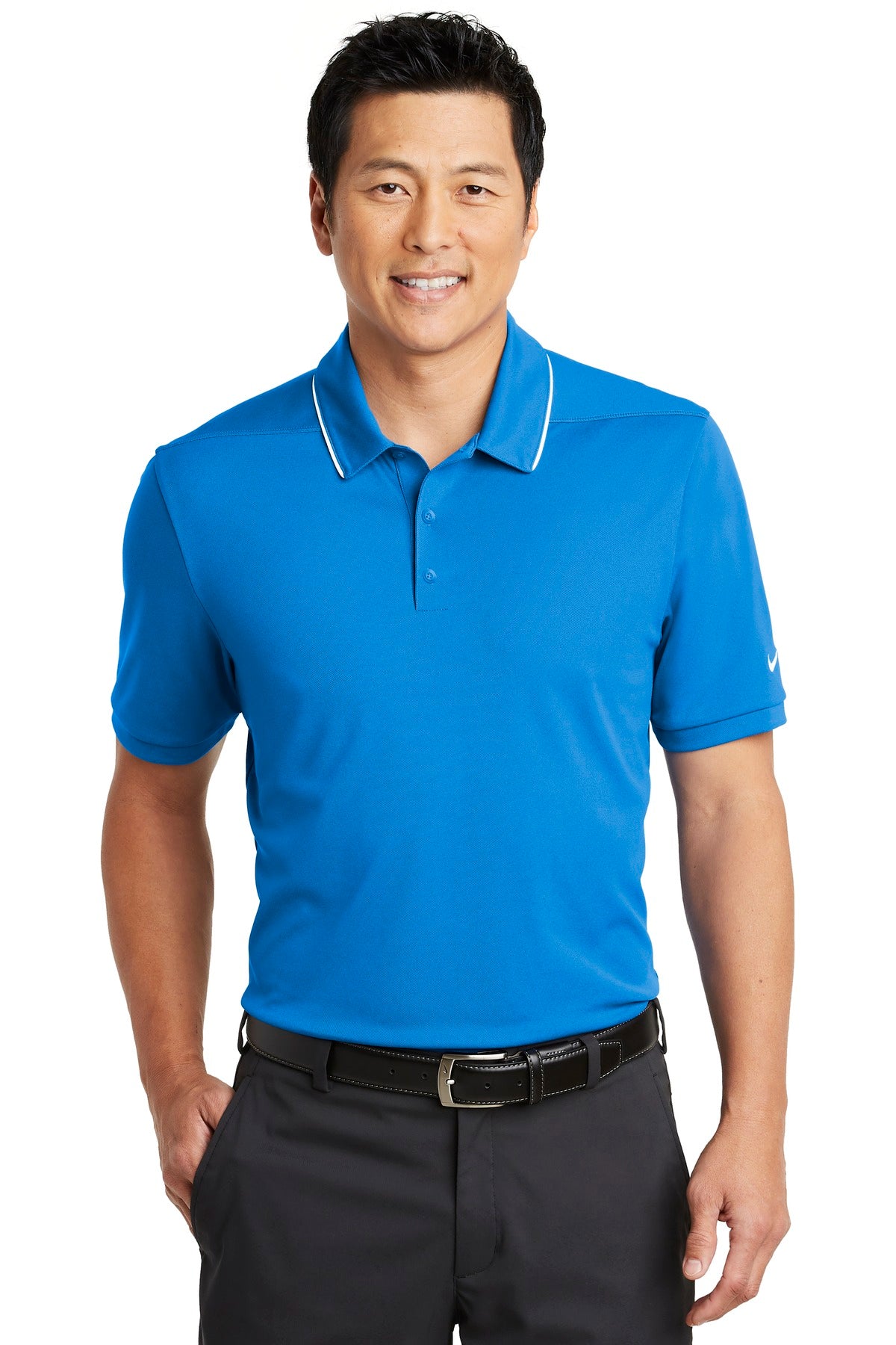 Nike Men's Dri-FIT Edge Tipped Polo. NKAA1849 Corporate Apparel Shirts & Tops