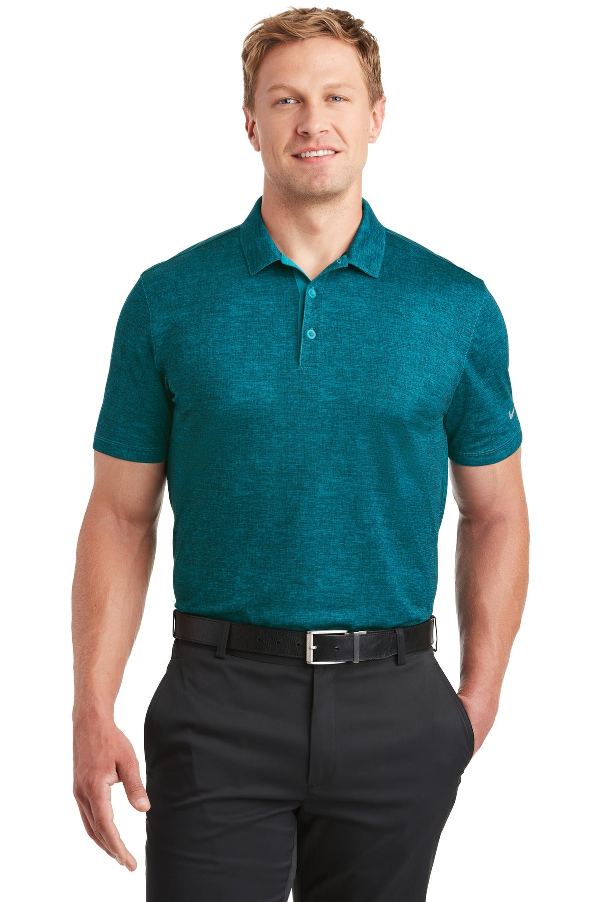 Nike Men's Dri-FIT Crosshatch Polo. 838965 Corporate Apparel Shirts & Tops