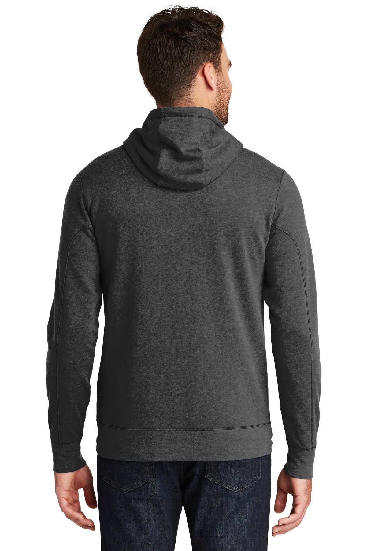 New Era Men's Tri-Blend Fleece Full-Zip Hoodie. NEA511 Corporate Apparel Sweatshirts & Fleece