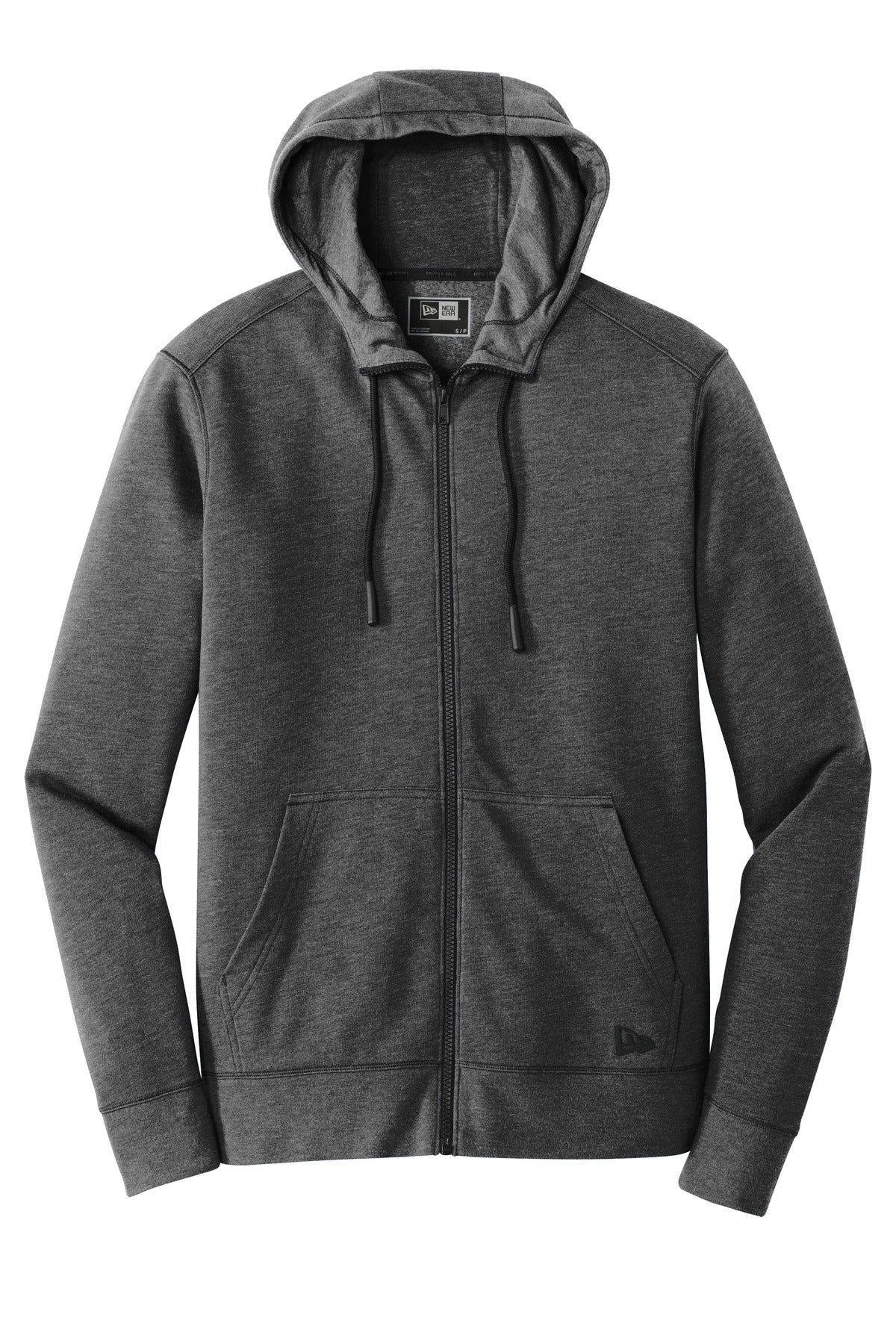 New Era Men's Tri-Blend Fleece Full-Zip Hoodie. NEA511 Corporate Apparel Sweatshirts & Fleece