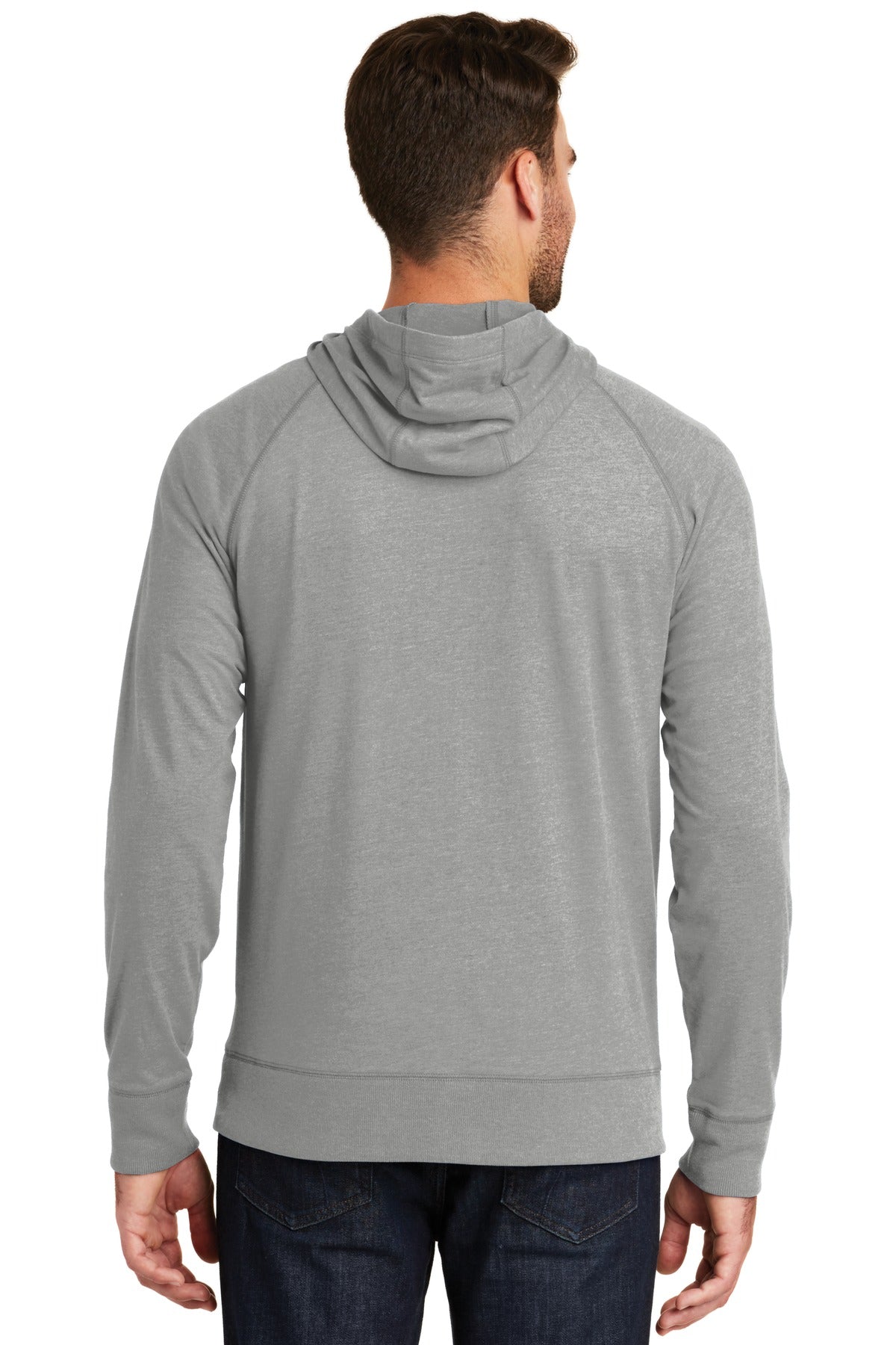 New Era Men's Sueded Cotton Blend Full-Zip Hoodie. NEA122 Corporate Apparel Sweatshirts & Fleece
