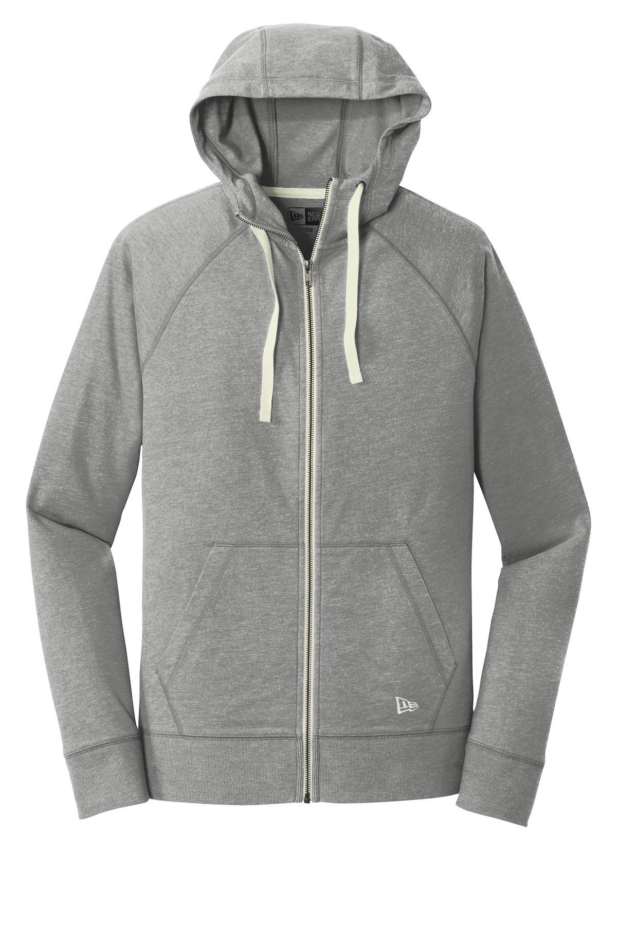 New Era Men's Sueded Cotton Blend Full-Zip Hoodie. NEA122 Corporate Apparel Sweatshirts & Fleece