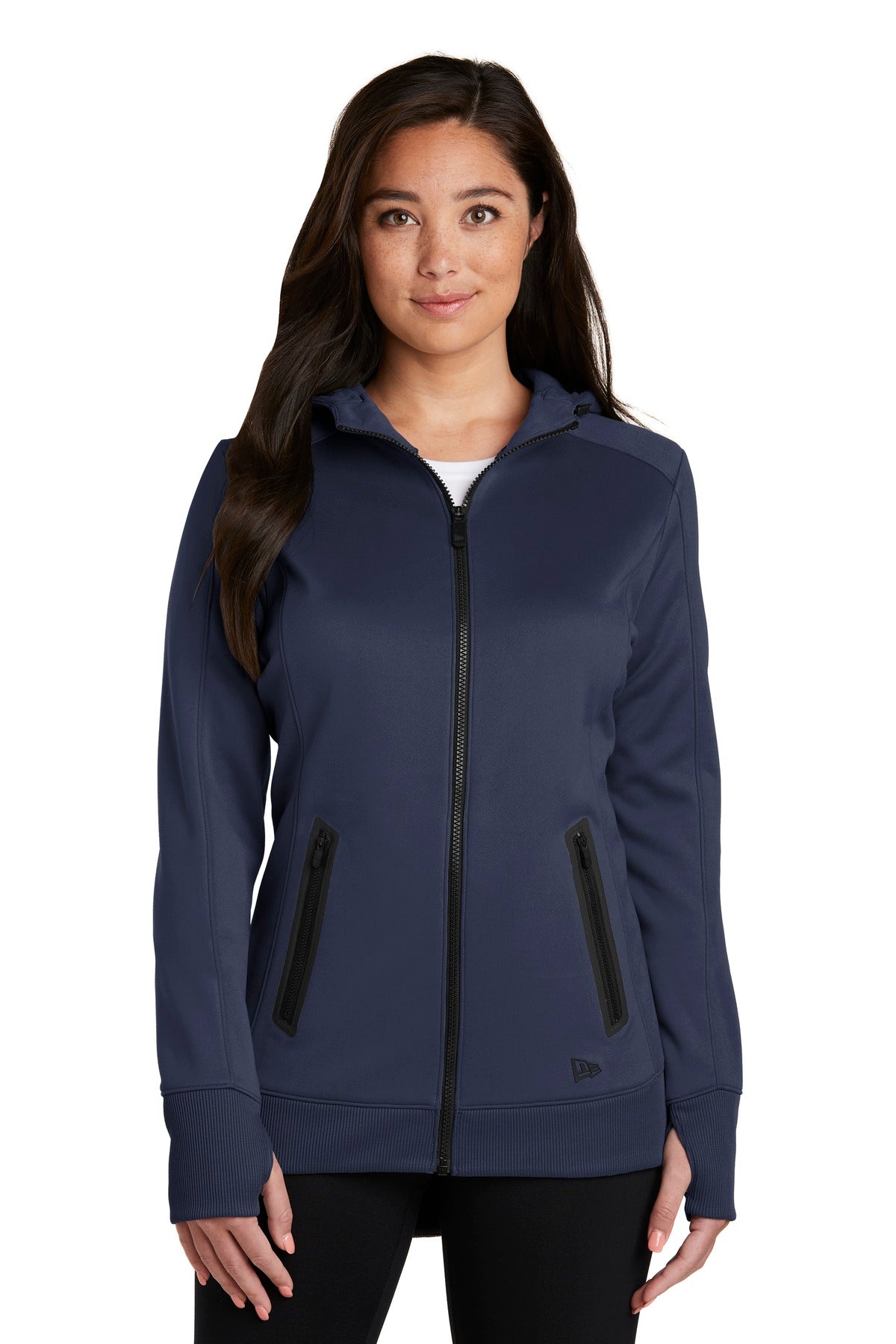 New Era Women's Venue Fleece Full-Zip Hoodie. LNEA522 Corporate Apparel Sweatshirts & Fleece