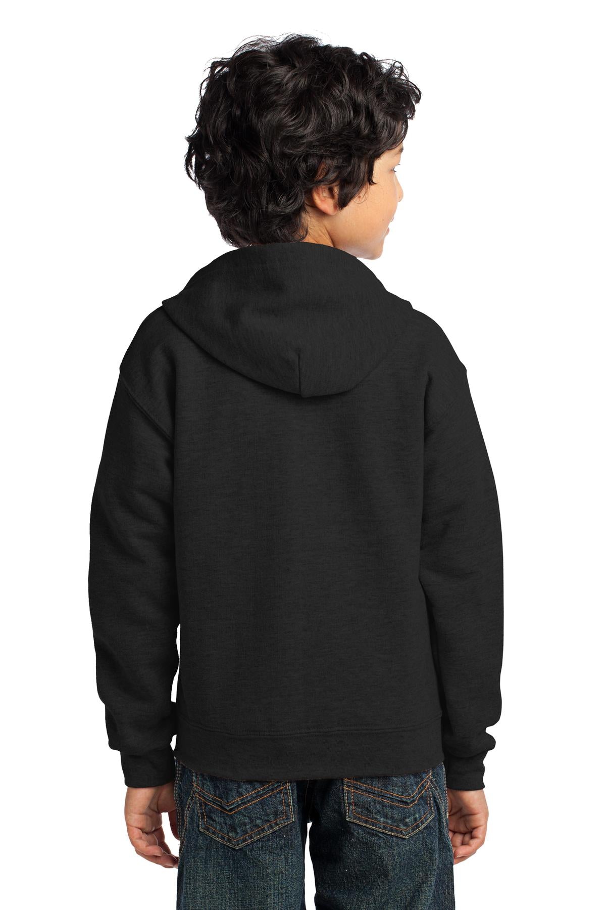 Gildan Youth Heavy Blend Full-Zip Hooded Sweatshirt Youth Apparel Hoodies & Sweatshirts