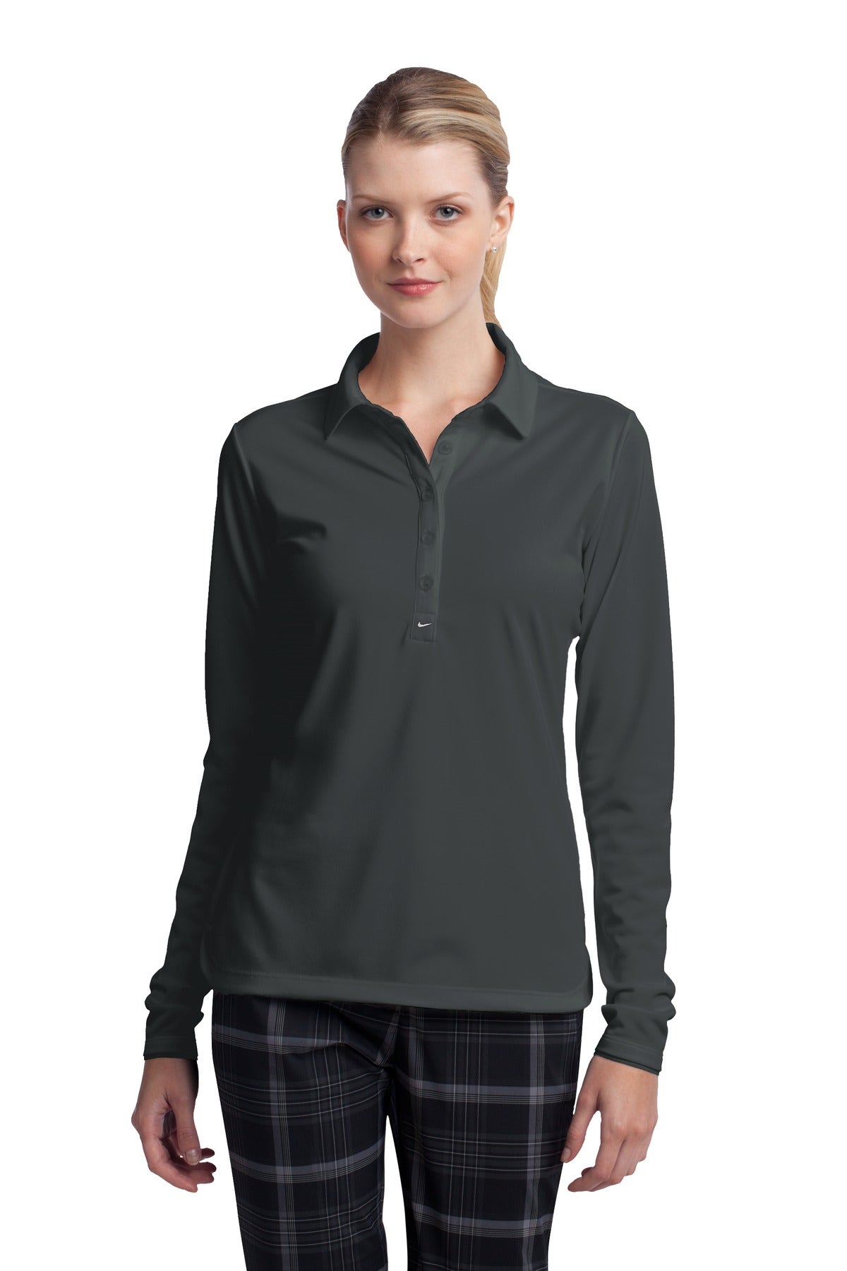 Nike Women's Long Sleeve Dri-FIT Stretch Tech Polo. 545322 Corporate Apparel Shirts & Tops