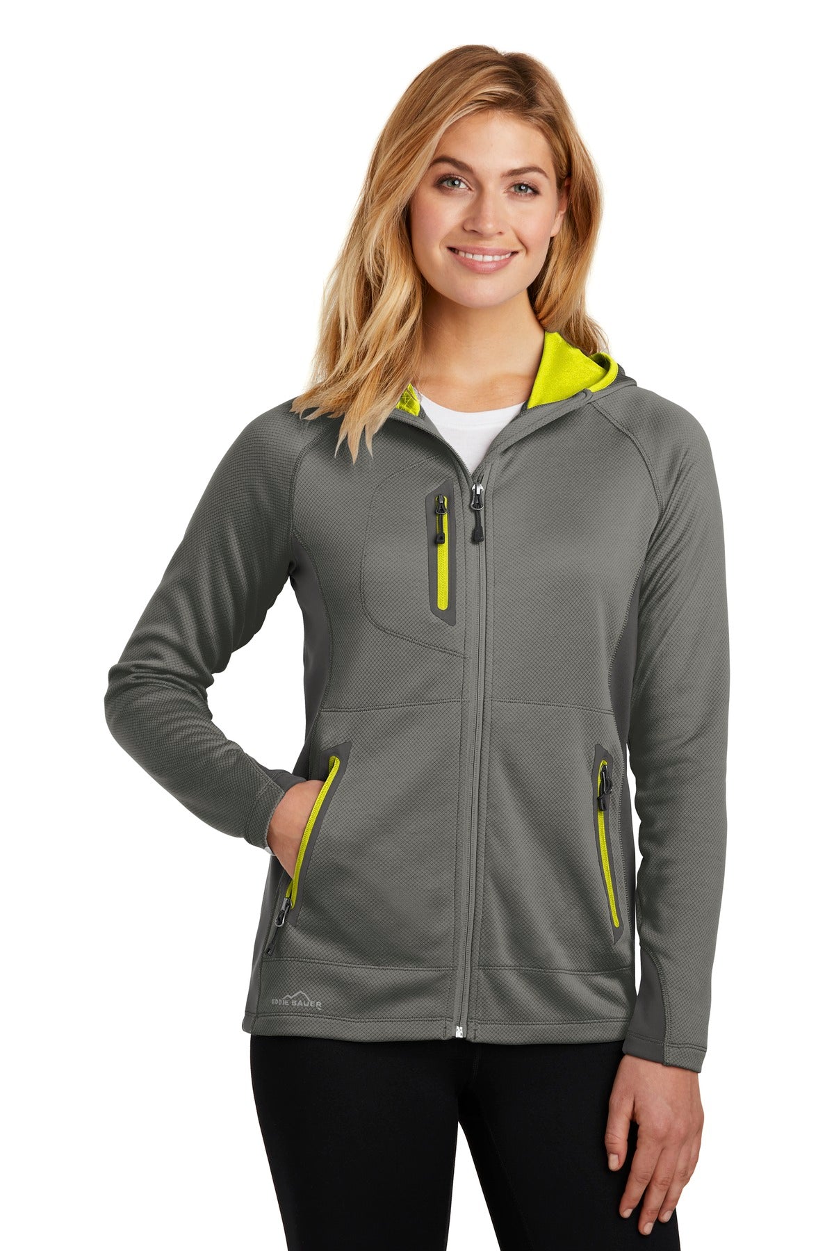 Eddie Bauer Women's Sport Hooded Full-Zip Fleece Jacket. EB245 Corporate Apparel Jackets & Vests