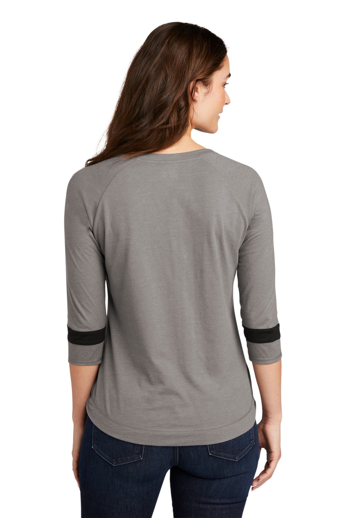 New Era Women's Tri-Blend 3/4-Sleeve Tee. LNEA136 Corporate Apparel Shirts & Tops