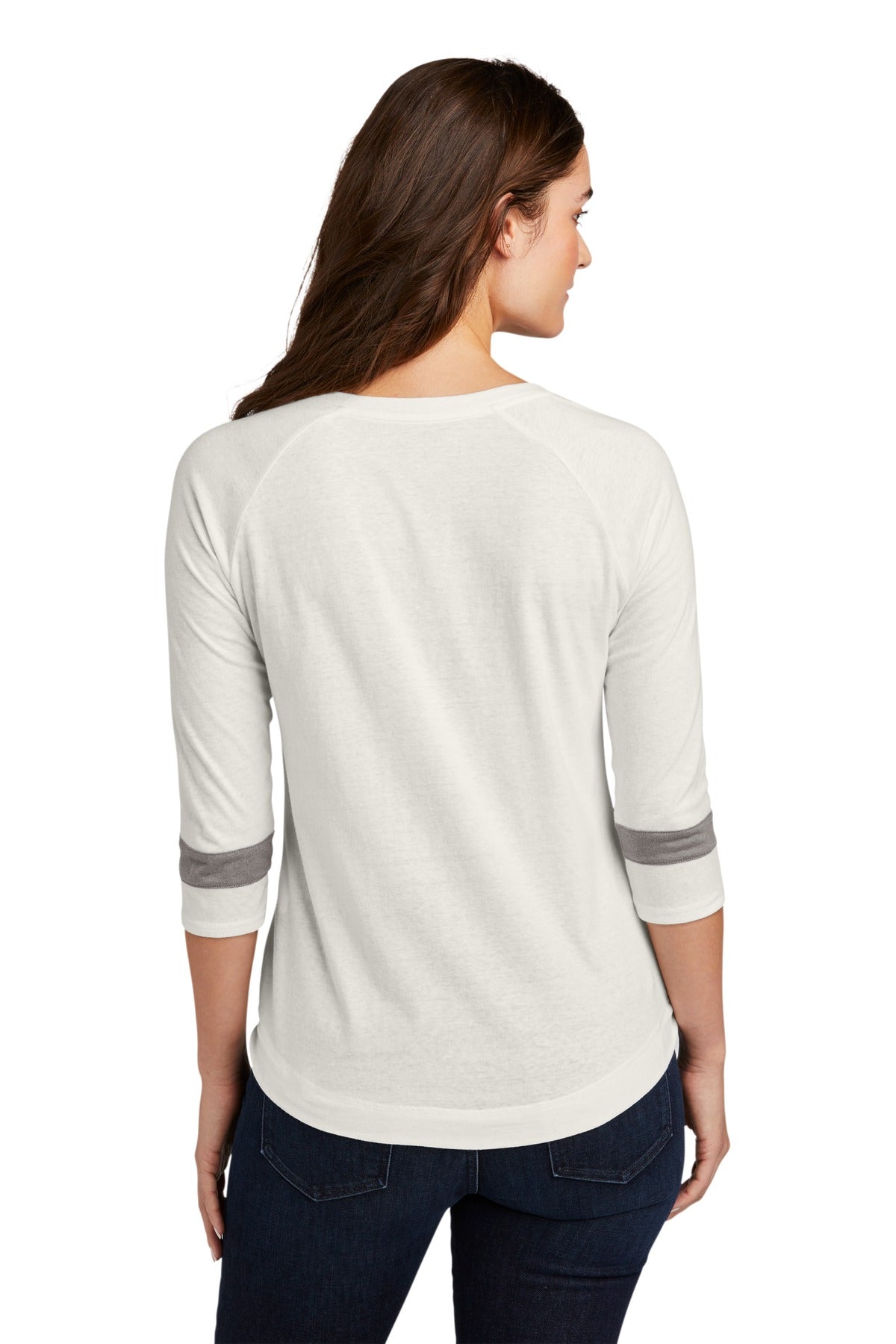 New Era Women's Tri-Blend 3/4-Sleeve Tee. LNEA136 Corporate Apparel Shirts & Tops