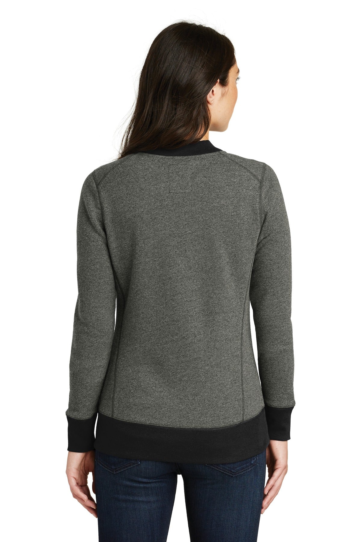 New Era Women's French Terry Baseball Full-Zip. LNEA503 Corporate Apparel Sweatshirts & Fleece