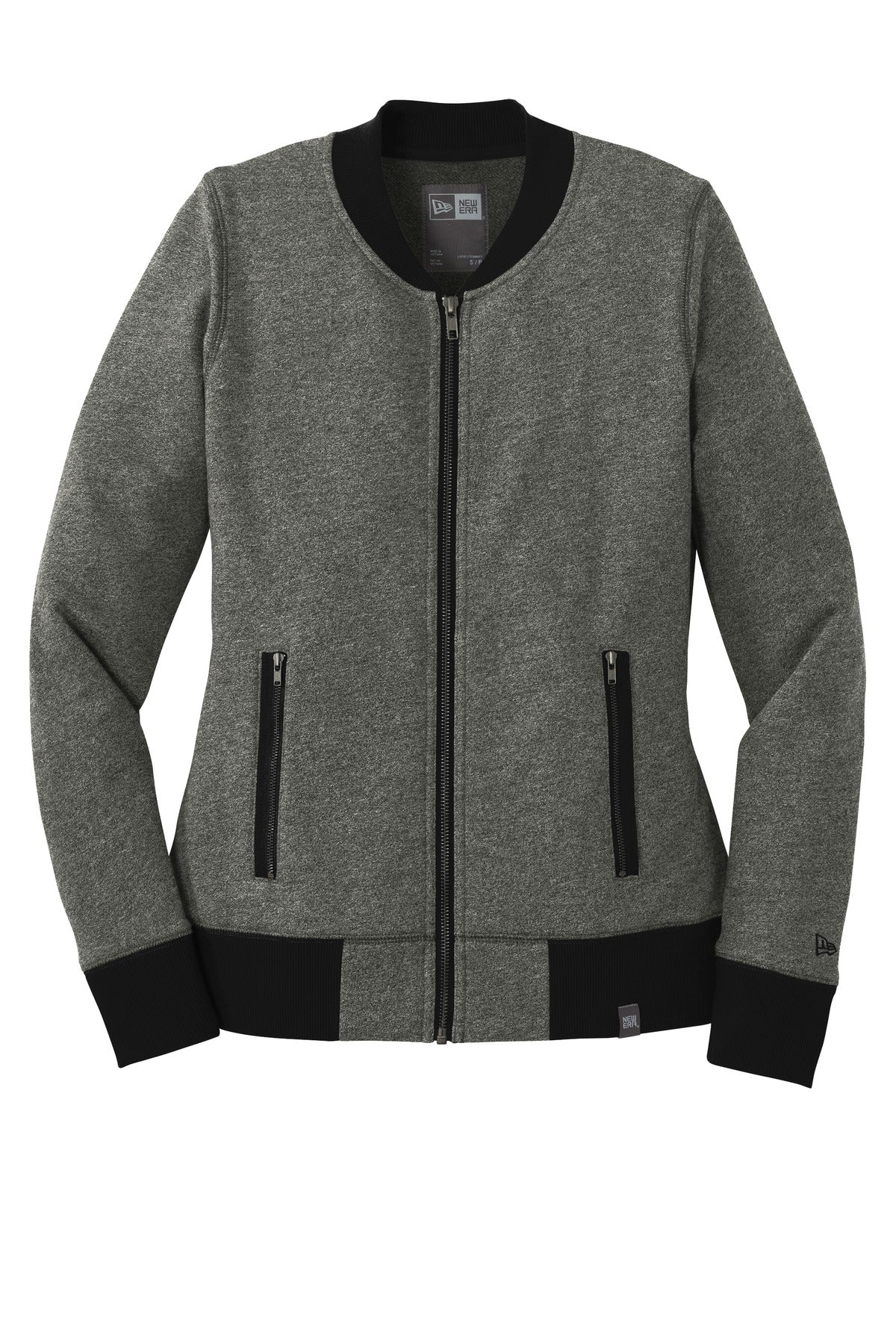 New Era Women's French Terry Baseball Full-Zip. LNEA503 Corporate Apparel Sweatshirts & Fleece