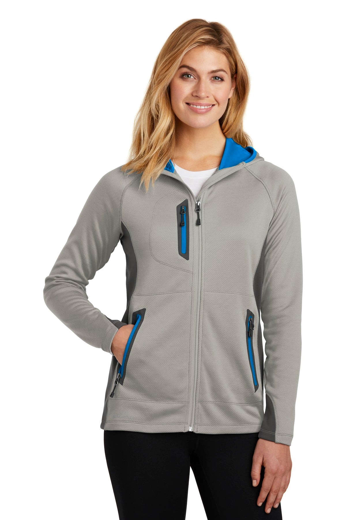 Eddie Bauer Women's Sport Hooded Full-Zip Fleece Jacket. EB245 Corporate Apparel Jackets & Vests