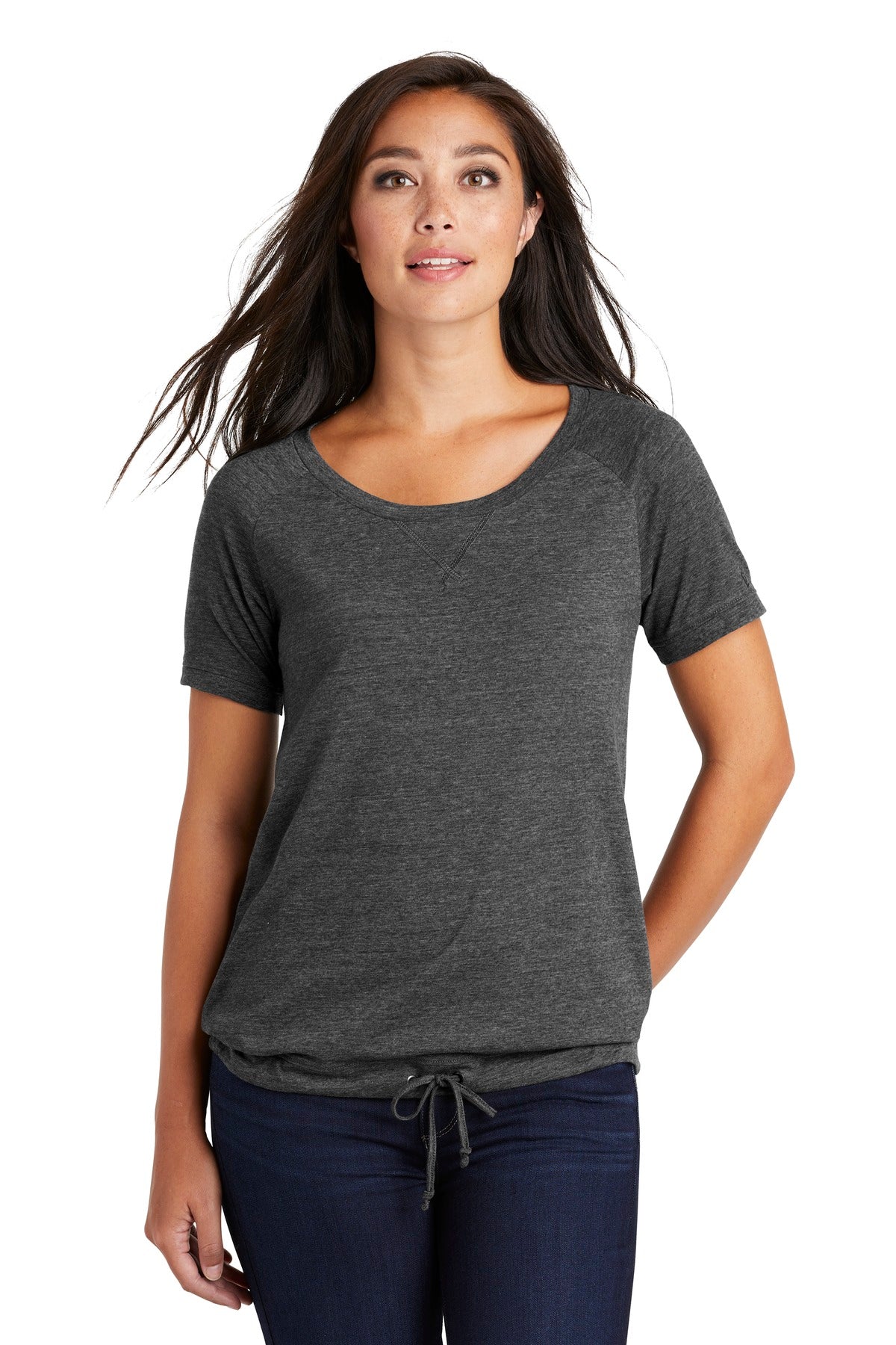 New Era Women's Tri-Blend Performance Cinch Tee. LNEA133 Corporate Apparel Shirts & Tops