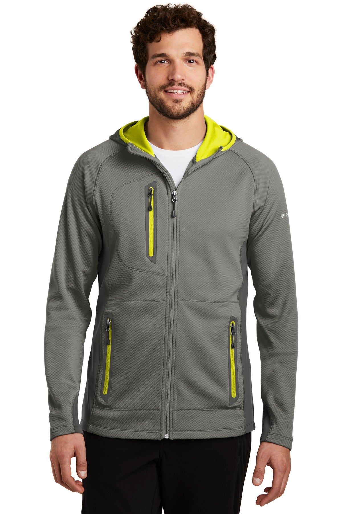 Eddie Bauer Men's Sport Hooded Full-Zip Fleece Jacket. EB244 Corporate Apparel Jackets & Vests