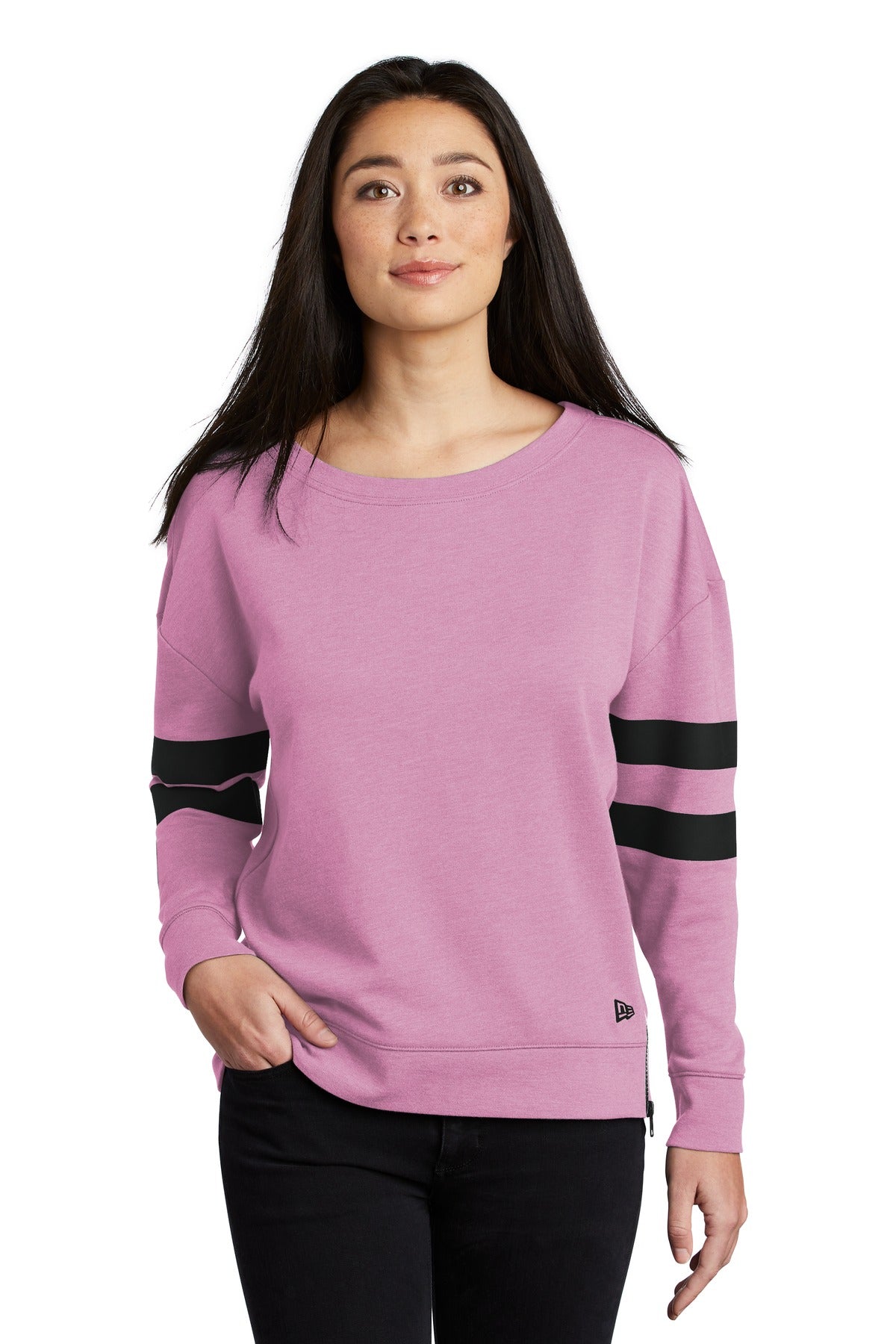 New Era Women's Tri-Blend Fleece Varsity Crew. LNEA513 Corporate Apparel Sweatshirts & Fleece