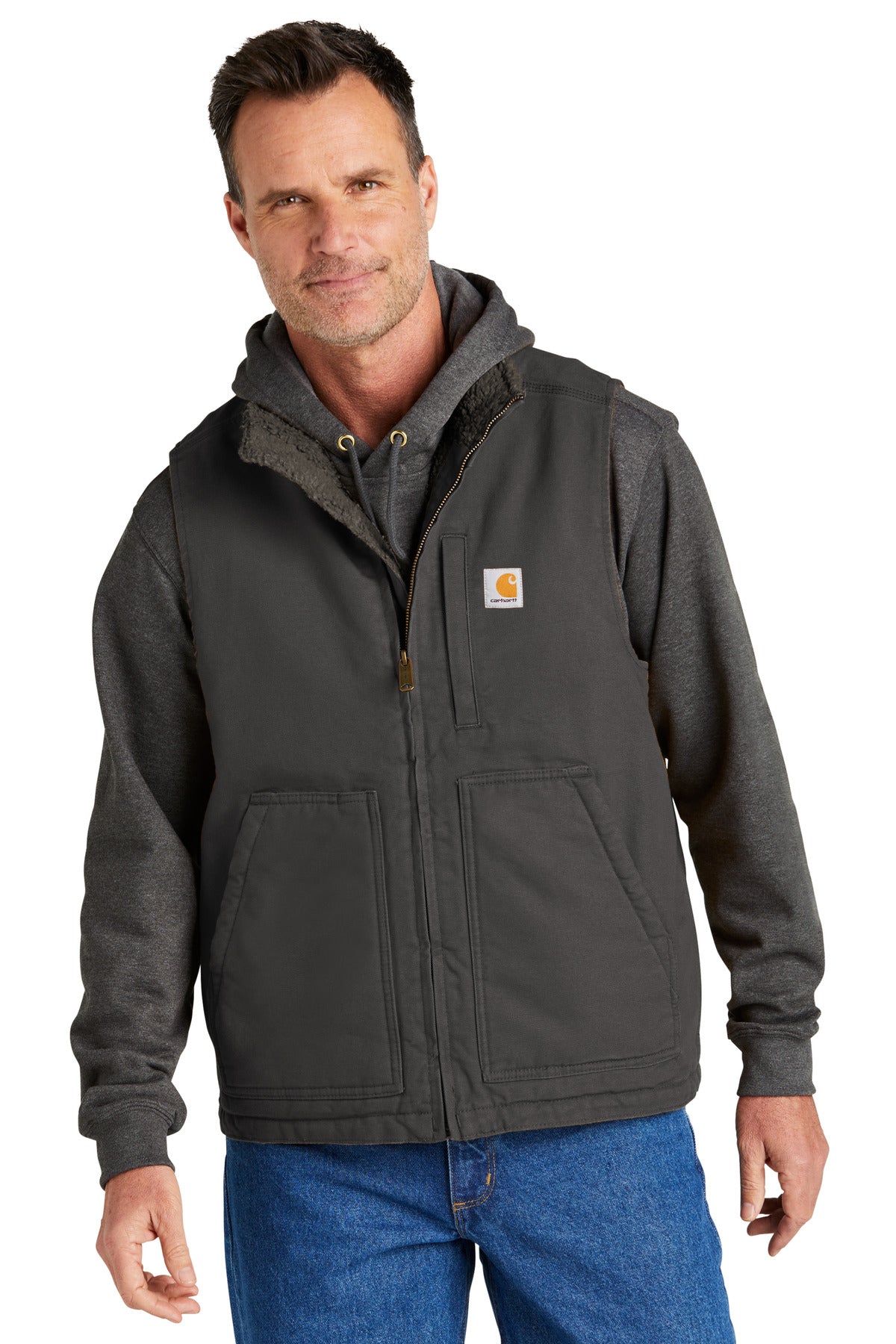 Carhartt Men's Sherpa-Lined Mock Neck Vest CT104277 Corporate Apparel Jackets & Vests