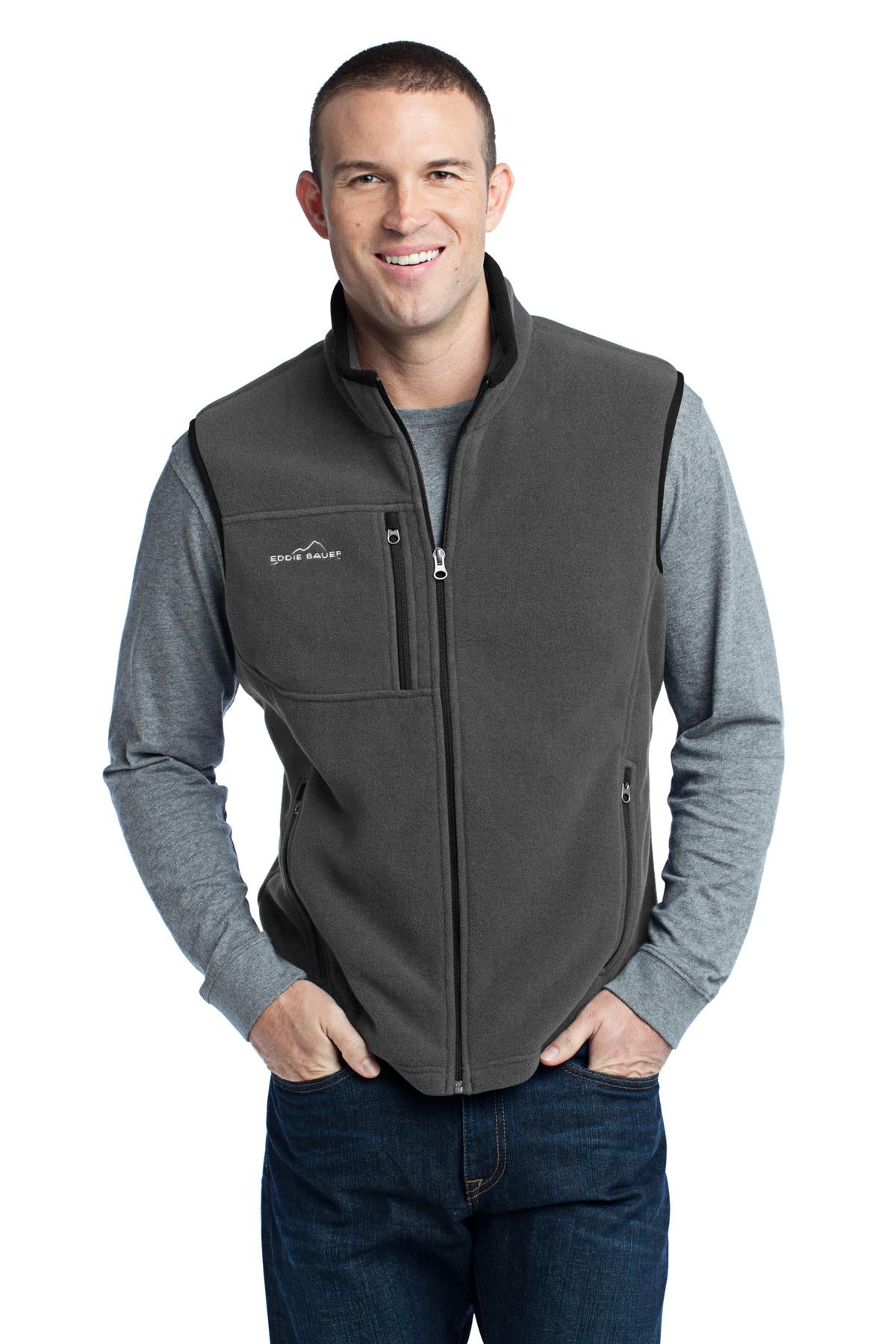 Eddie Bauer Men's Fleece Vest. EB204 Corporate Apparel Jackets & Vests