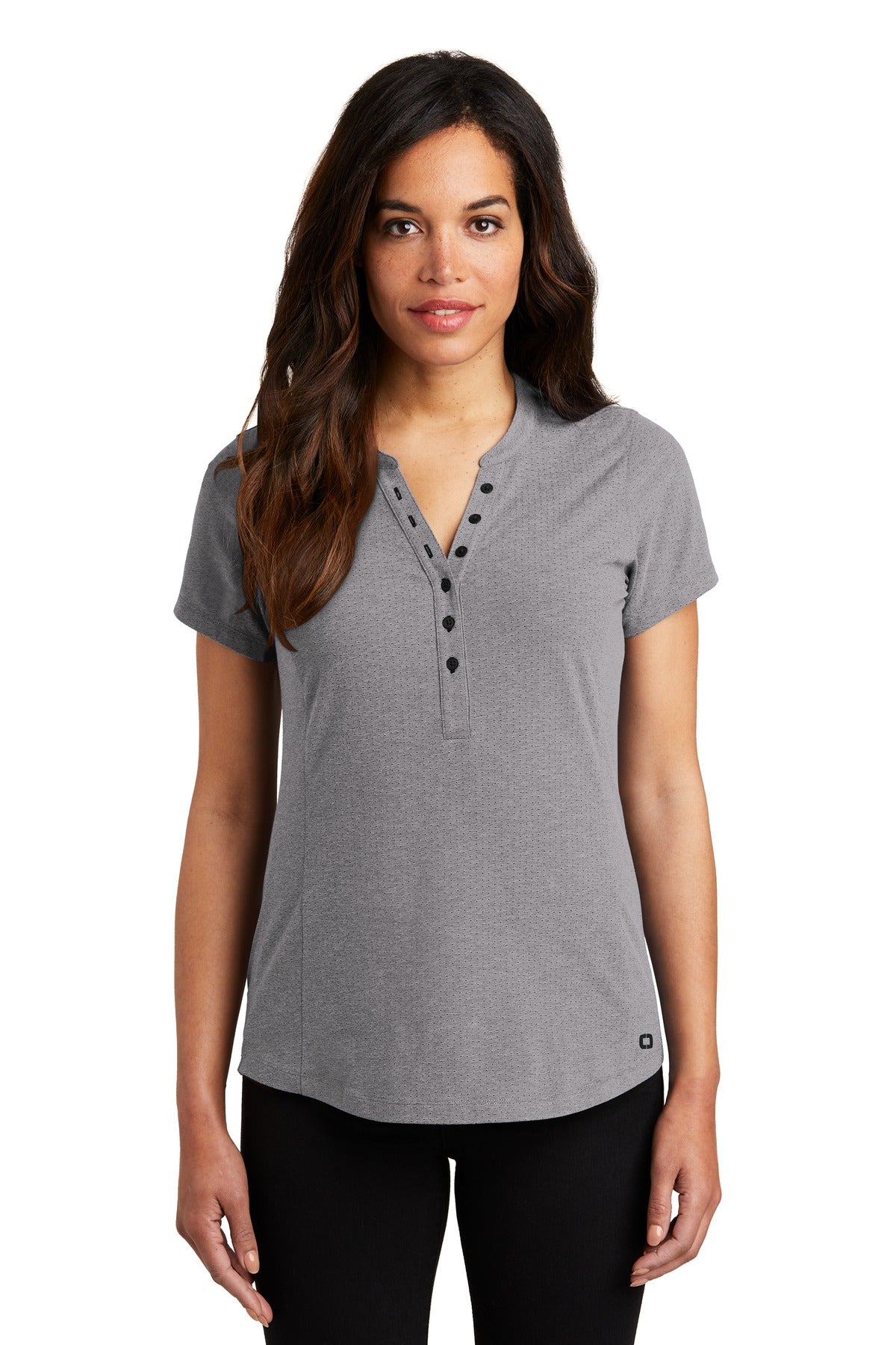 OGIO Women's Tread Henley. LOG136 Corporate Apparel Shirts & Tops
