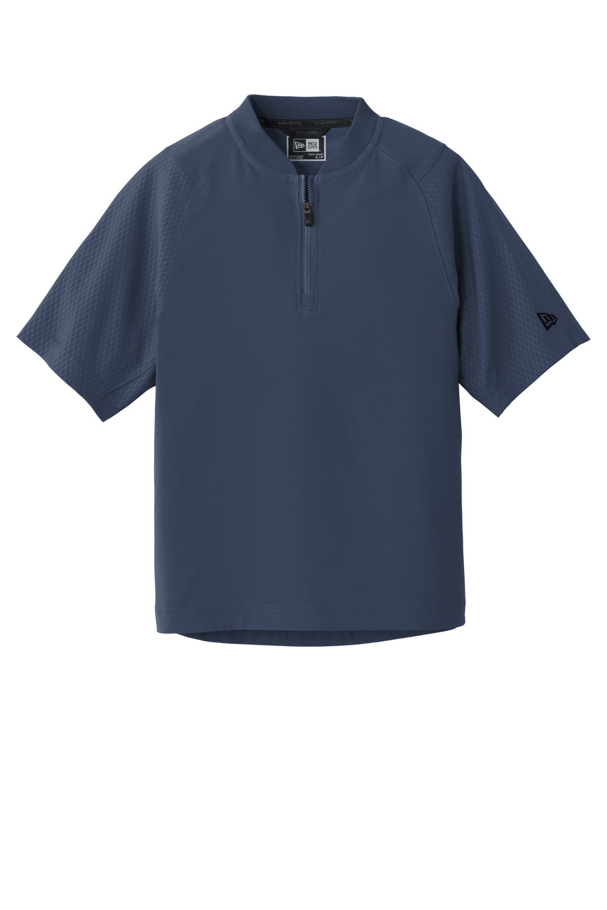 New Era Youth Cage Short Sleeve 1/4-Zip Jacket. YNEA600 Corporate Apparel Shirts & Tops