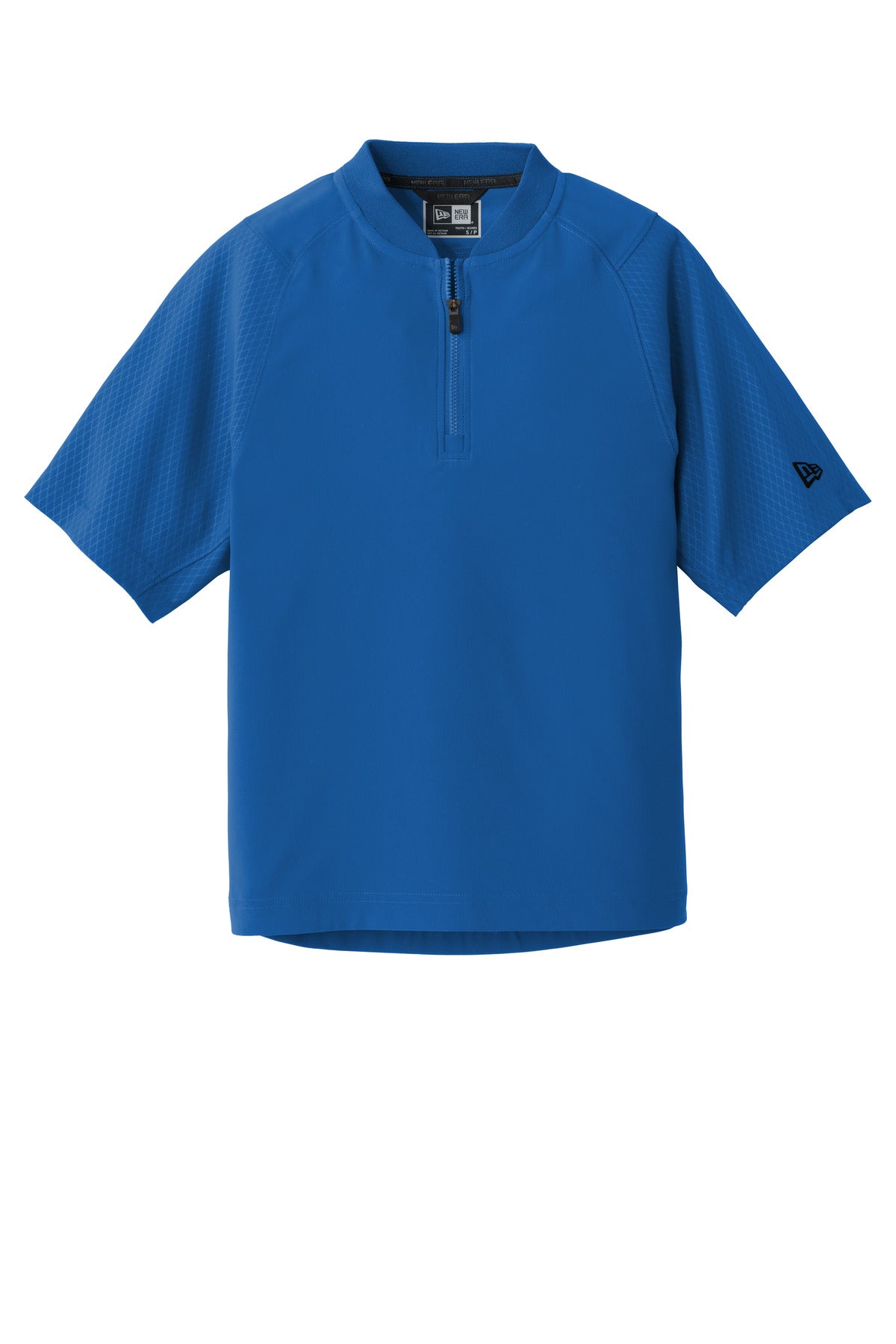 New Era Youth Cage Short Sleeve 1/4-Zip Jacket. YNEA600 Corporate Apparel Shirts & Tops