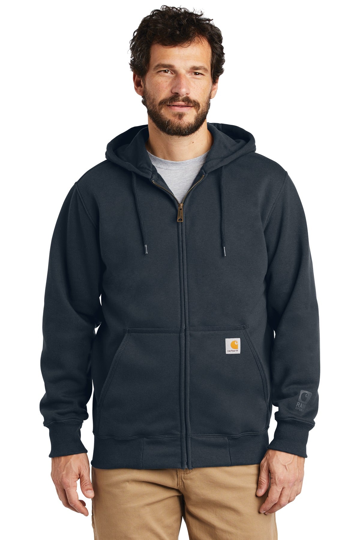 Carhartt Men's Rain Defender Paxton Heavyweight Hooded Zip-Front Sweatshirt CT100614 Corporate Apparel Sweatshirts & Fleece