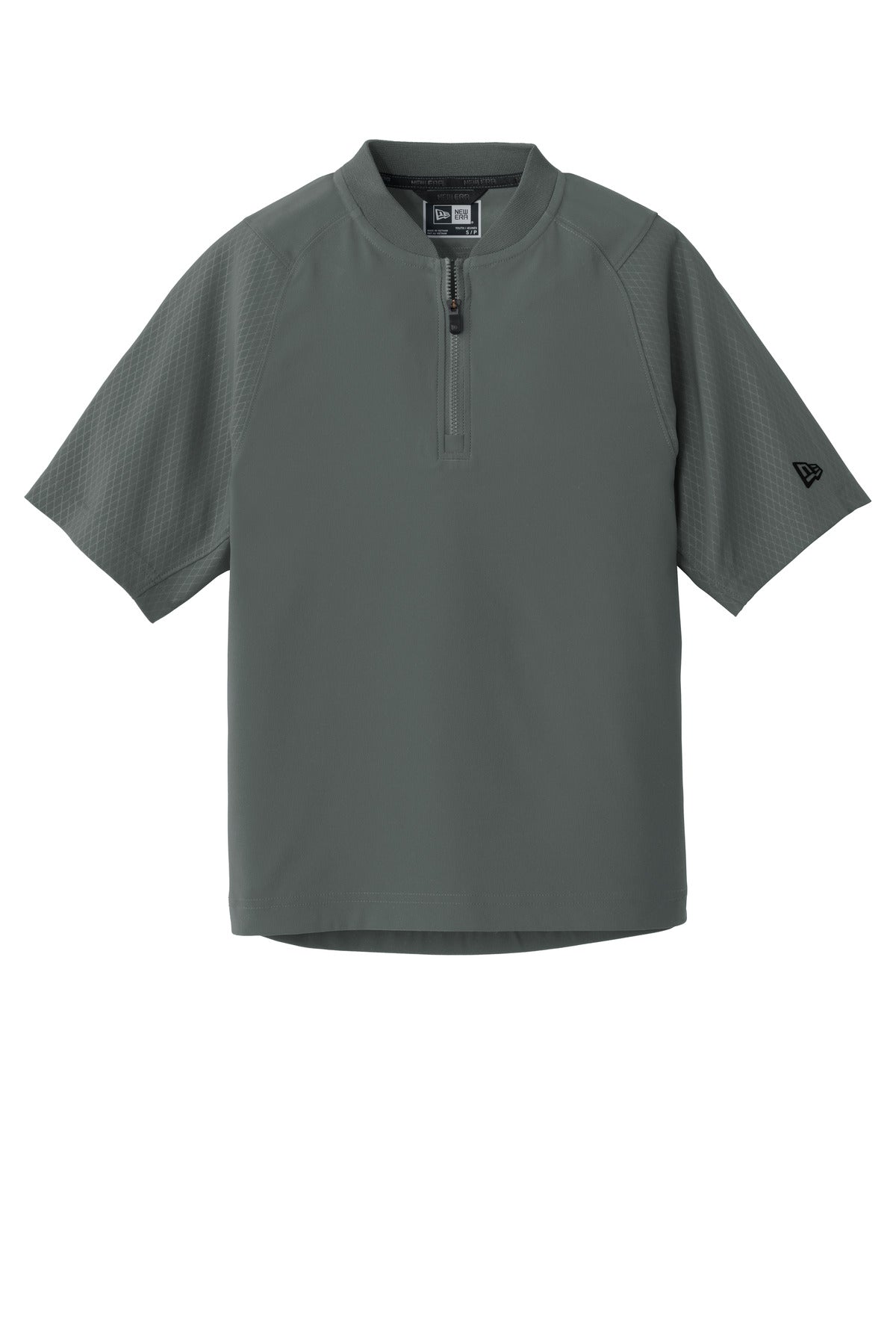 New Era Youth Cage Short Sleeve 1/4-Zip Jacket. YNEA600 Corporate Apparel Shirts & Tops