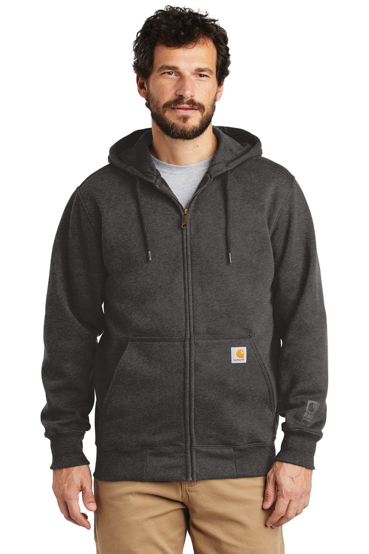 Carhartt Men's Rain Defender Paxton Heavyweight Hooded Zip-Front Sweatshirt CT100614 Corporate Apparel Sweatshirts & Fleece