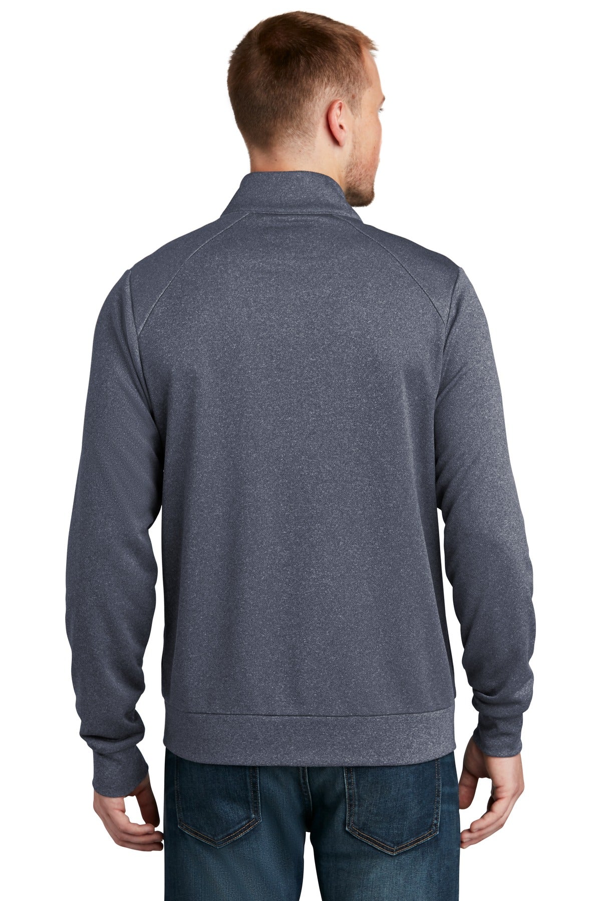 New Era Men's Performance Terry Full-Zip. NEA530 Corporate Apparel Sweatshirts & Fleece