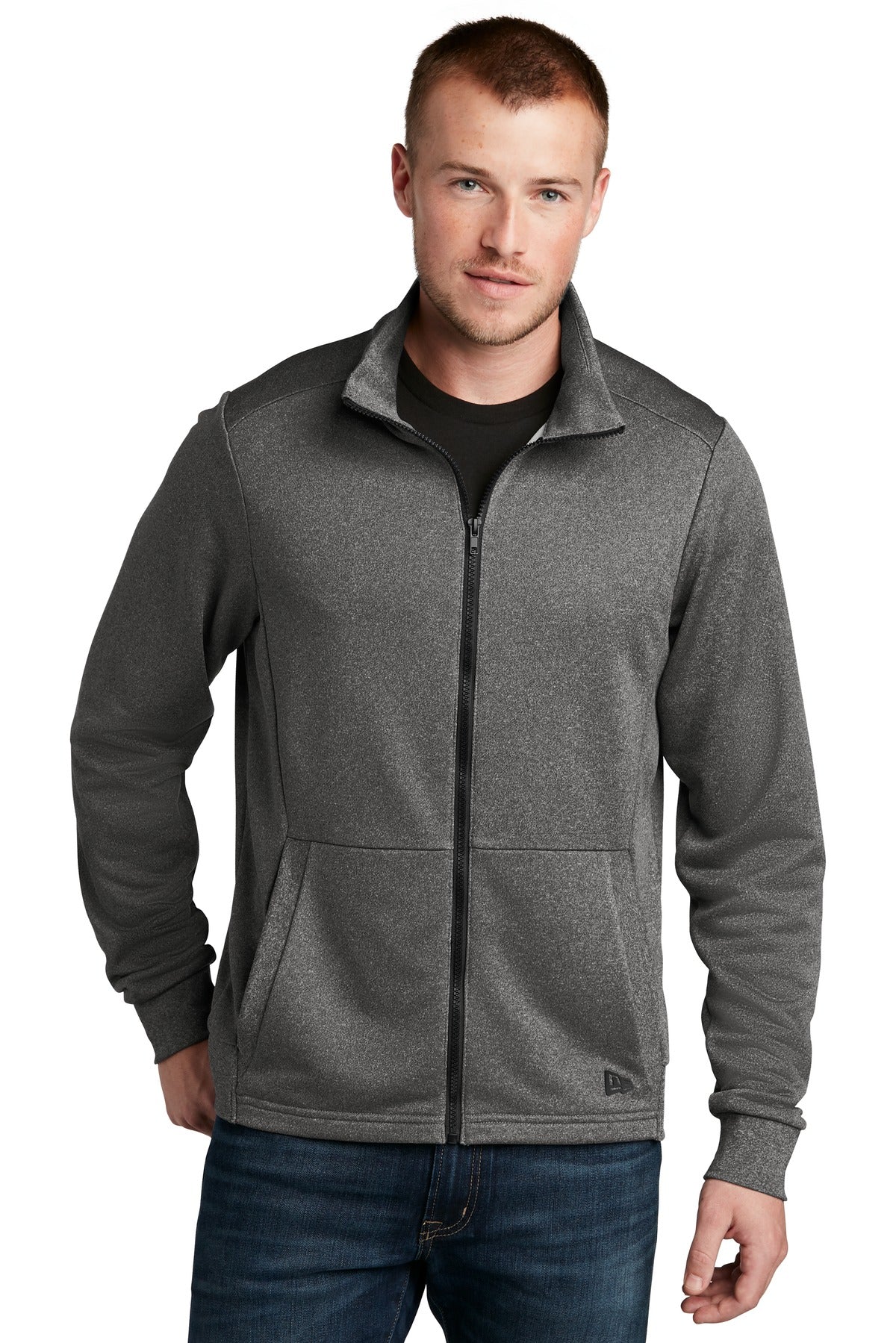 New Era Men's Performance Terry Full-Zip. NEA530 Corporate Apparel Sweatshirts & Fleece