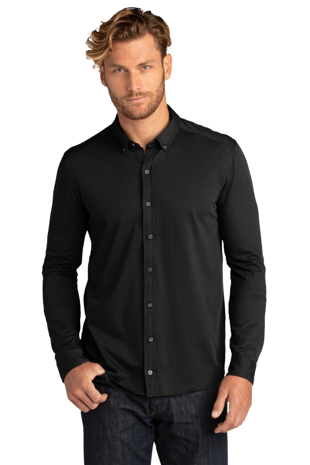 OGIO Men's Code Stretch Long Sleeve Button-Up. OG145 Corporate Apparel Shirts & Tops