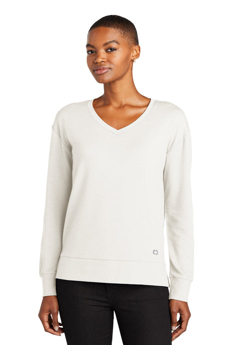 OGIO Women's Luuma Flex Long Sleeve V-Neck. LOG825 Corporate Apparel Shirts & Tops