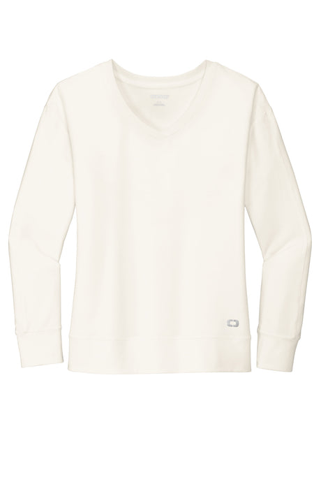 OGIO Women's Luuma Flex Long Sleeve V-Neck. LOG825 Corporate Apparel Shirts & Tops