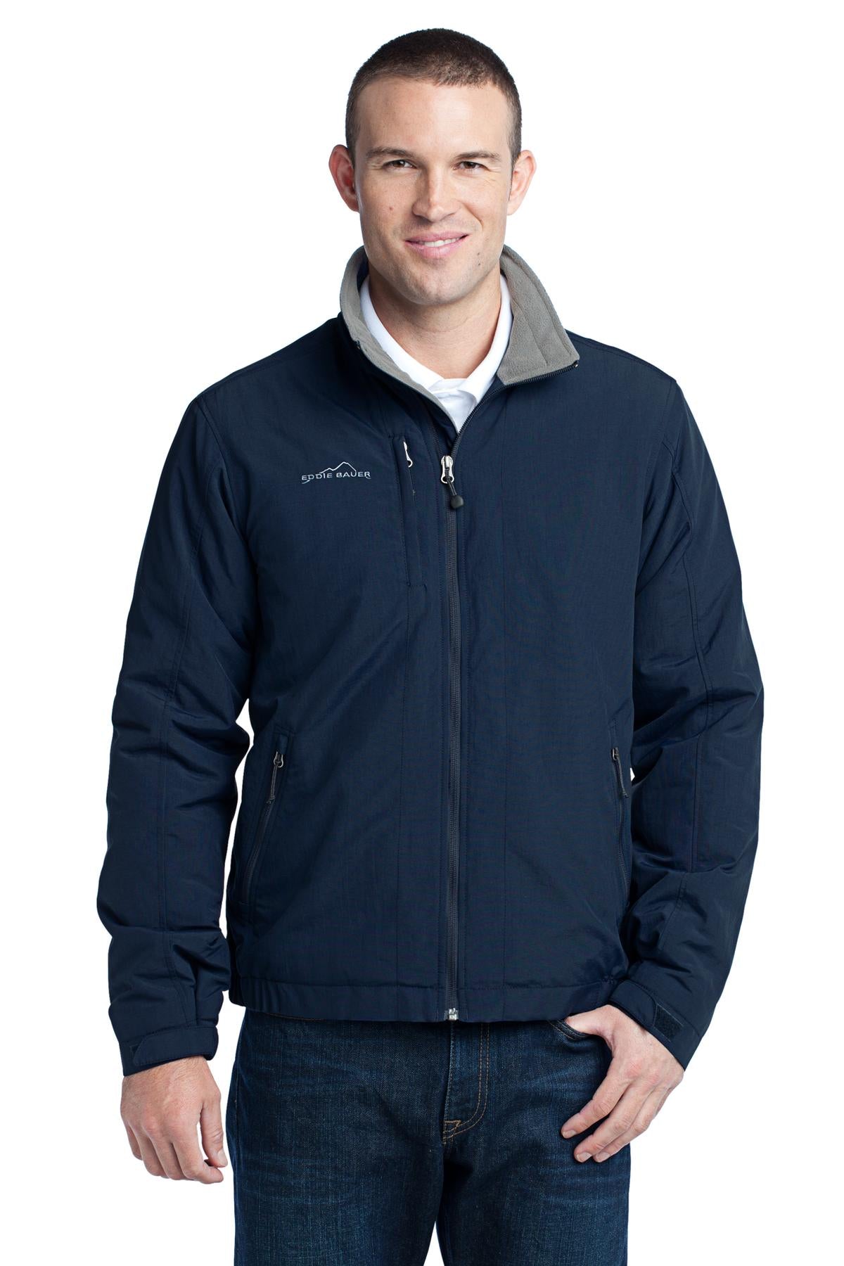 Eddie Bauer Men's Fleece-Lined Jacket. EB520 Corporate Apparel Jackets & Vests