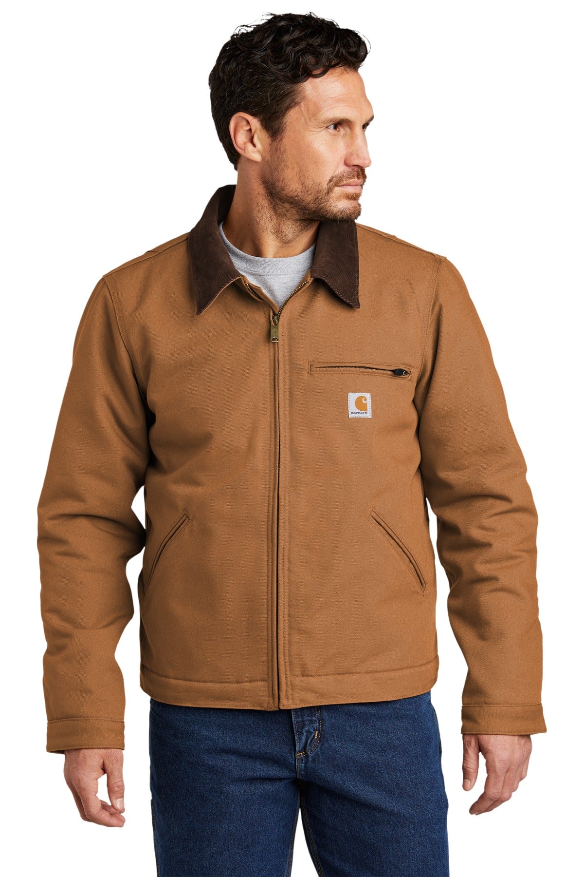 Carhartt Men's Tall Duck Detroit Jacket CTT103828 Corporate Apparel Jackets & Vests