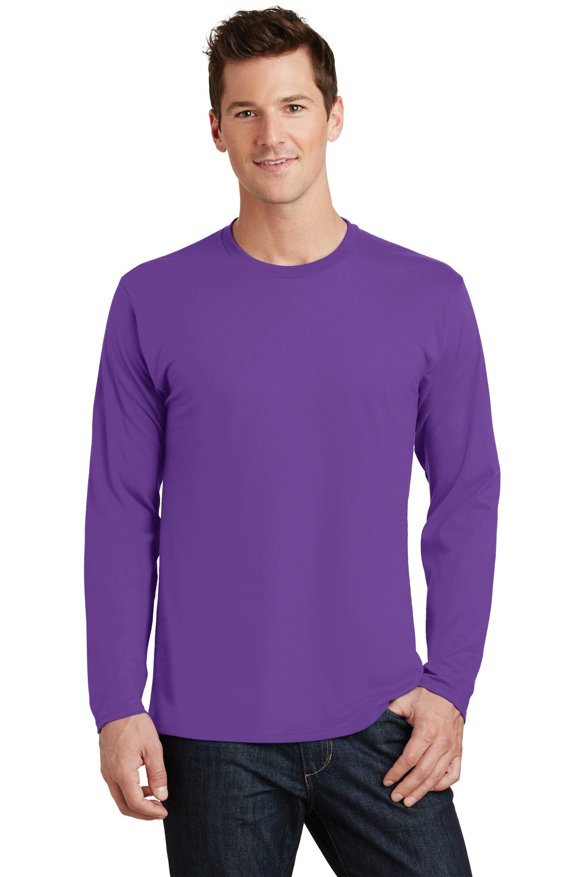 Port & Co Men's Long Sleeve Fan Favorite Tee