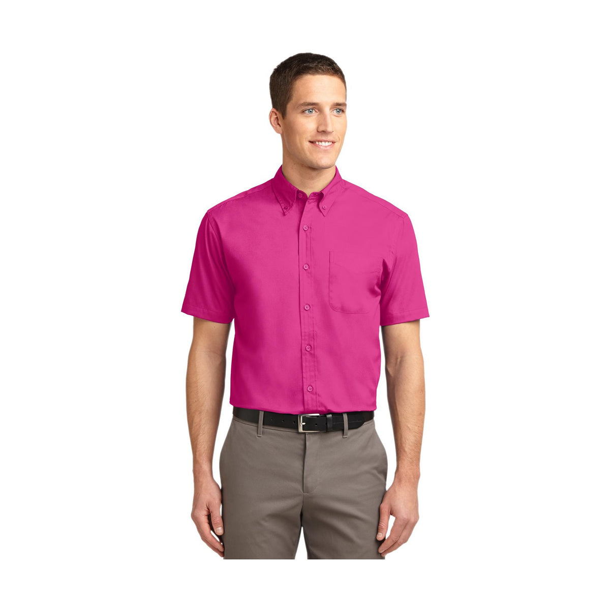 Port Authority Men's Tall Short Sleeve Easy Care Shirt-1