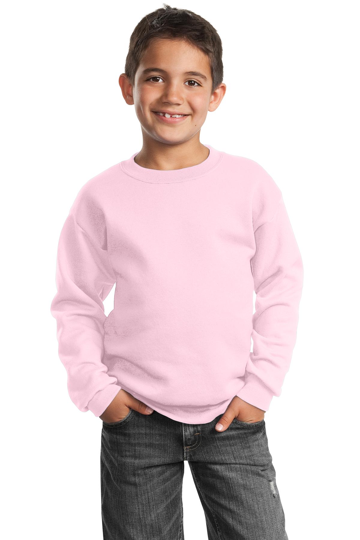 Port & Co Youth Core Fleece Crewneck Sweatshirt-1