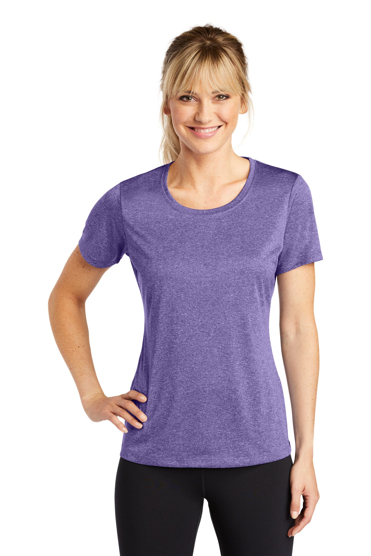 Sport-Tek Women's Heather Contender Scoop Neck Tee